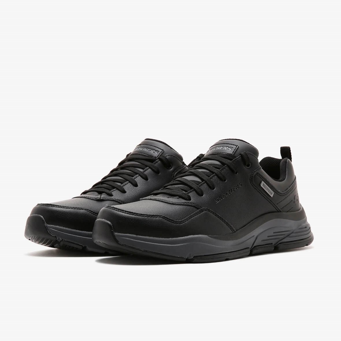 Skechers Benago Hombre 210021 BKGY  Erkek Günlük  Ayakkabı - Siyah / Gri