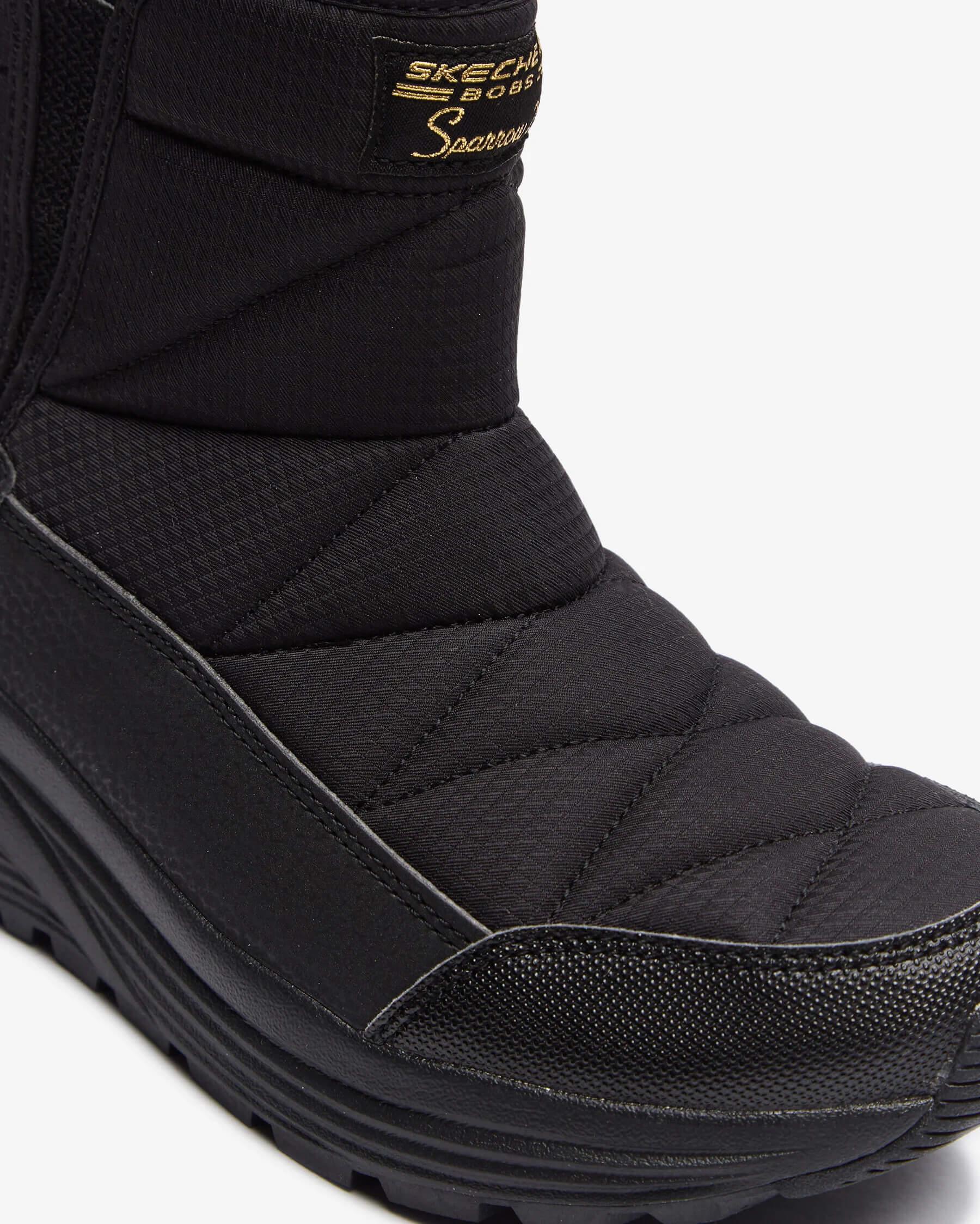 Skechers Bobs Sparrow 2.0 - Club Snow 117059 TPE Kadın Kar Botu - Siyah