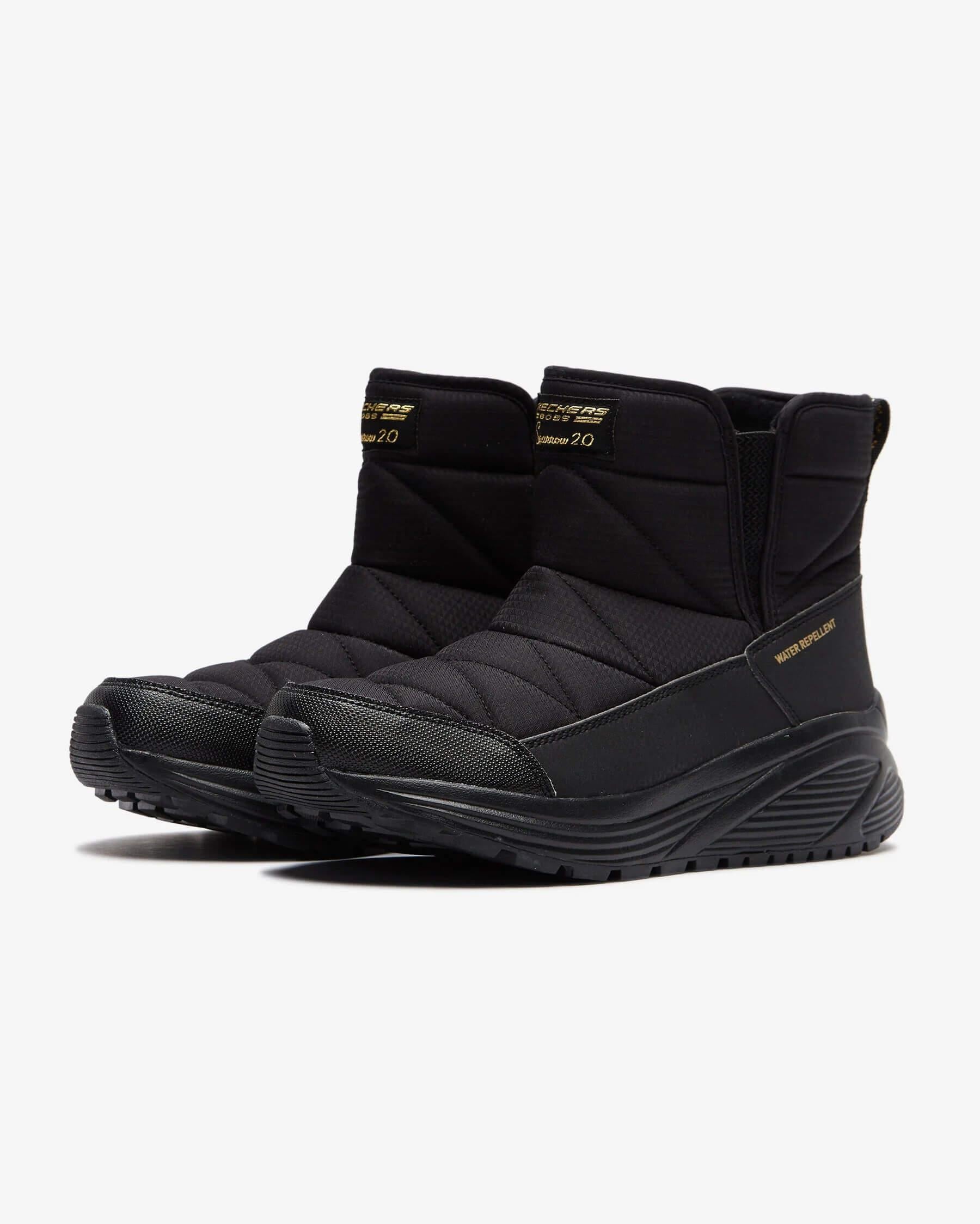 Skechers Bobs Sparrow 2.0 - Club Snow 117059 TPE Kadın Kar Botu - Siyah