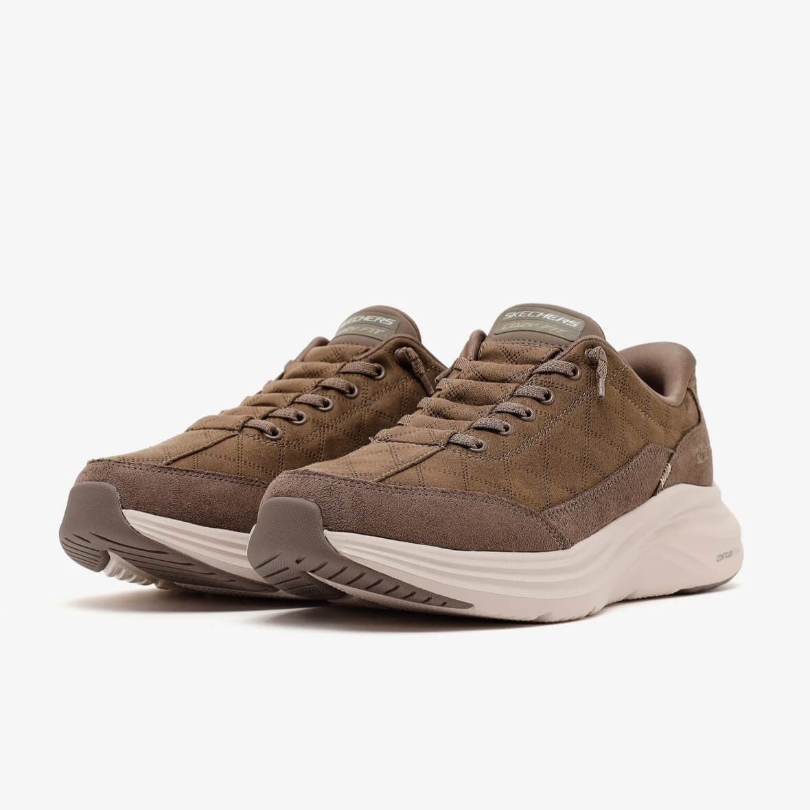 Skechers Contour Foam Calvoro 233290 DKTP Erkek Spor Ayakkabı - Sütlü Kahve