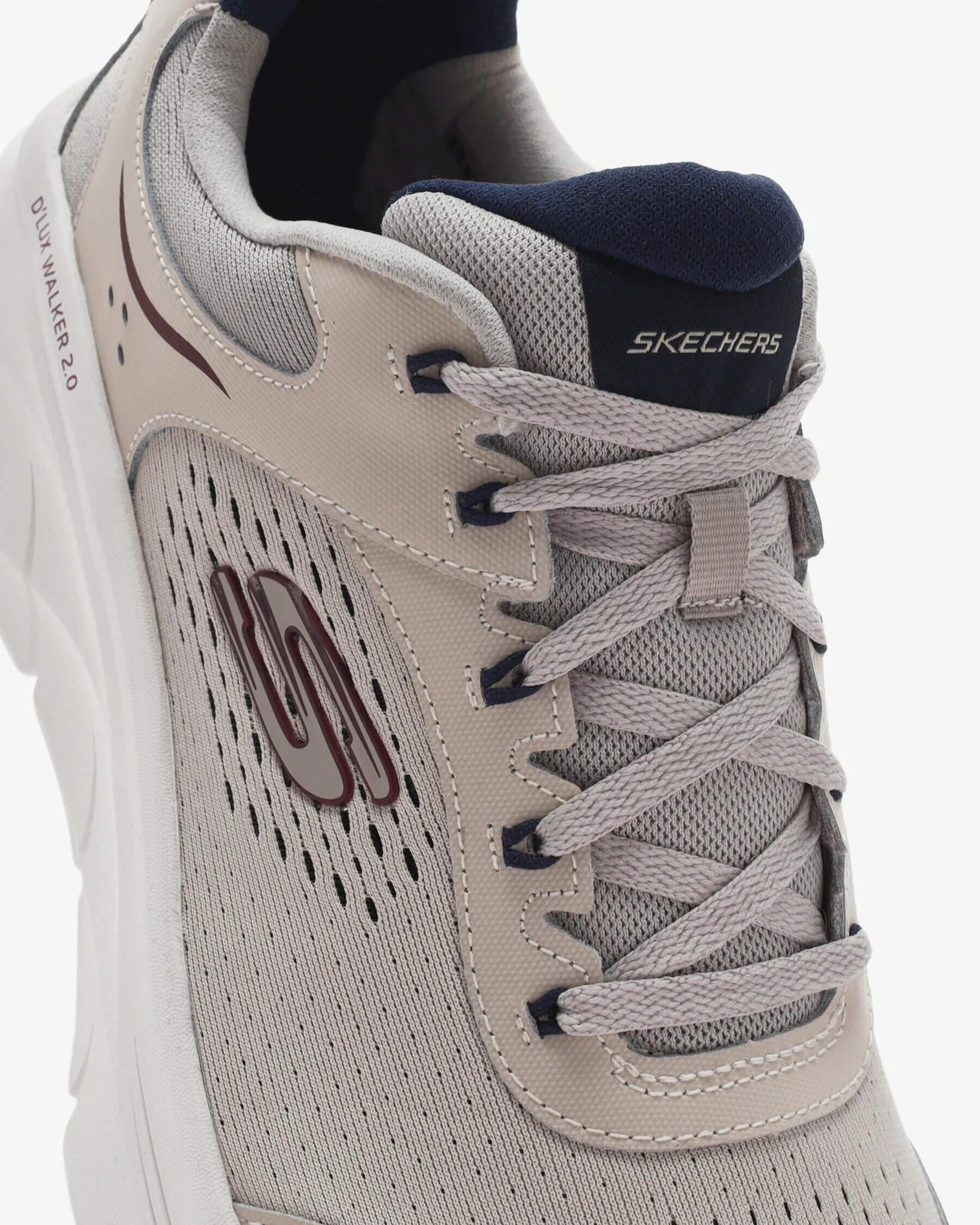 Skechers D'Lux Walker - Durven 232715 OWNV Erkek Sneaker - Bej