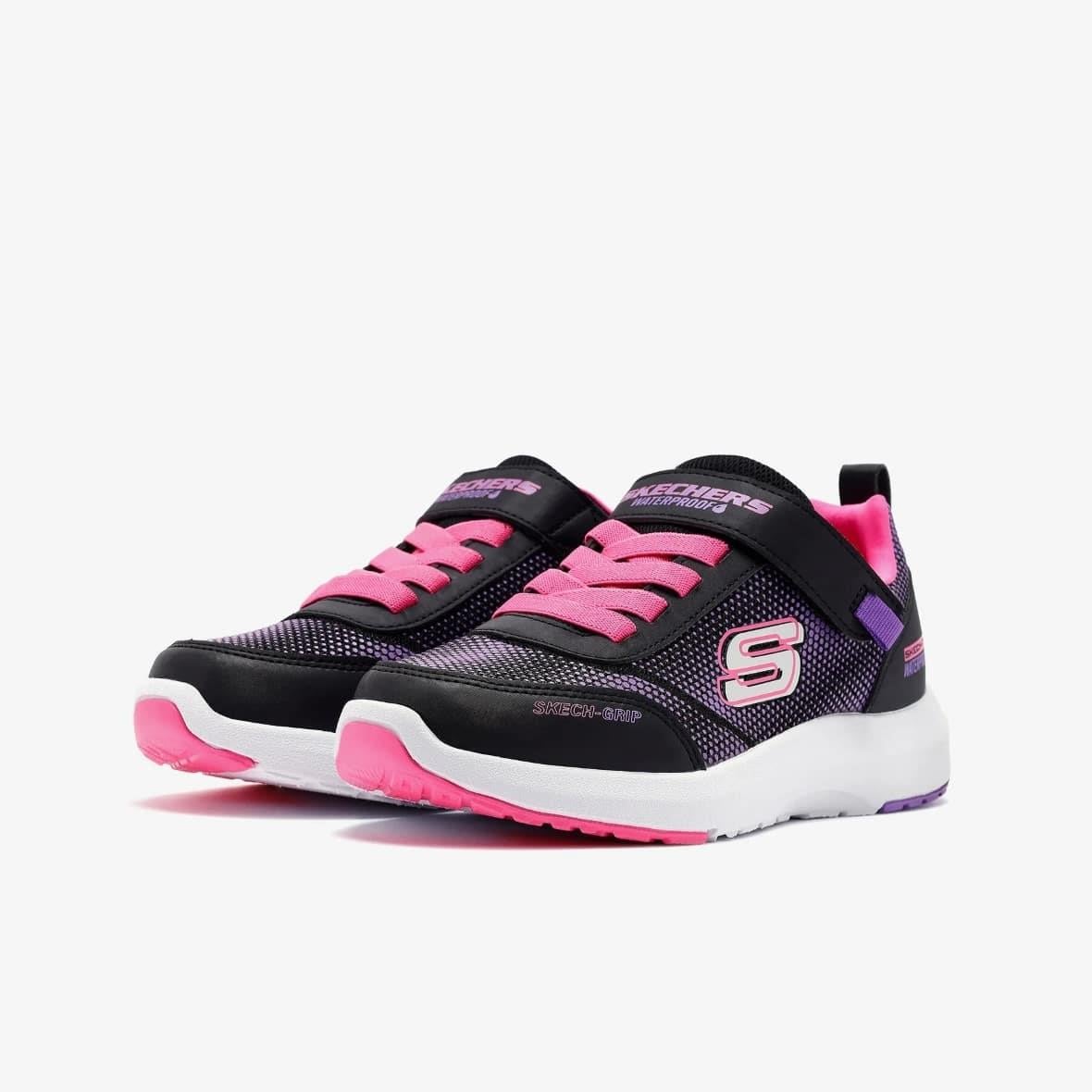 Skechers Dynamic Tread - Journey Time 303387L BKHP Çocuk Spor Ayakkabı - Siyah