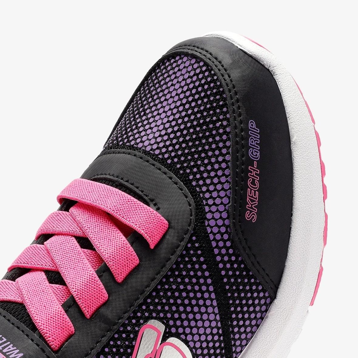 Skechers Dynamic Tread - Journey Time 303387L BKHP Çocuk Spor Ayakkabı - Siyah