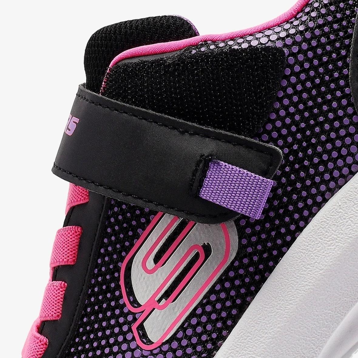 Skechers Dynamic Tread - Journey Time 303387L BKHP Çocuk Spor Ayakkabı - Siyah