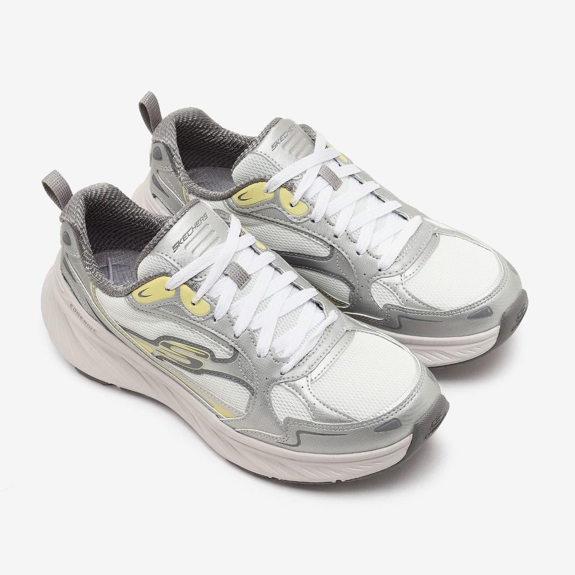 Skechers Edgeride - Golden Haze 150494 SIL Kadın Sneaker - Beyaz / Gümüş