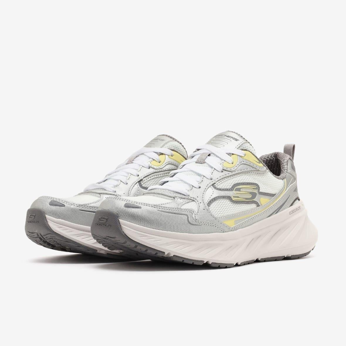 Skechers Edgeride - Golden Haze 150494 SIL Kadın Sneaker - Beyaz / Gümüş