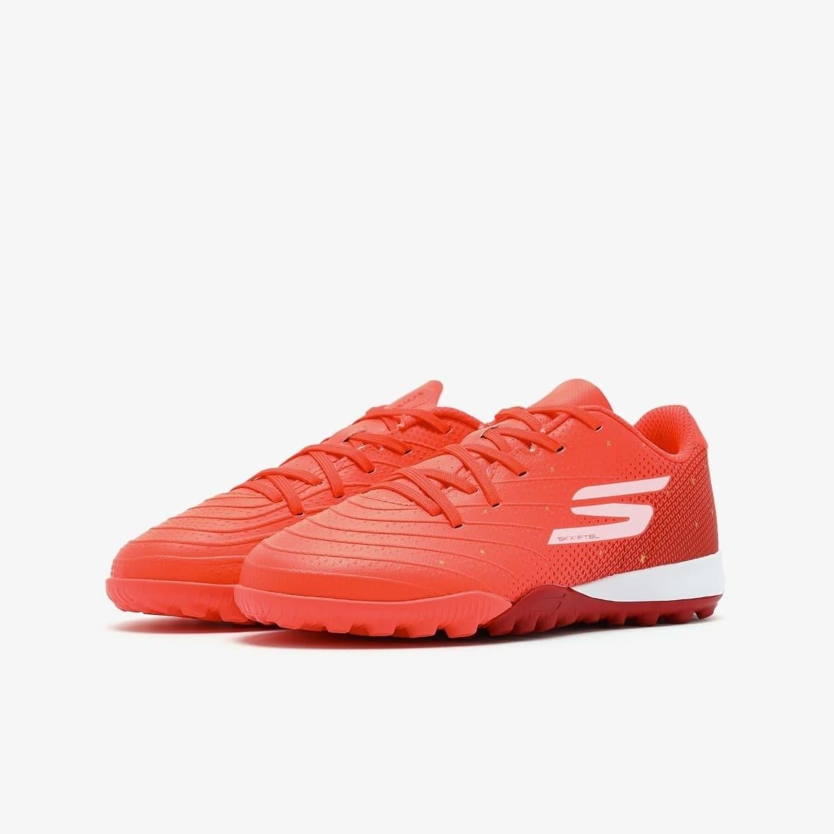 Skechers Jr Youth Tf 252075L CRL Çocuk Krampon - Mercan Kırmızı