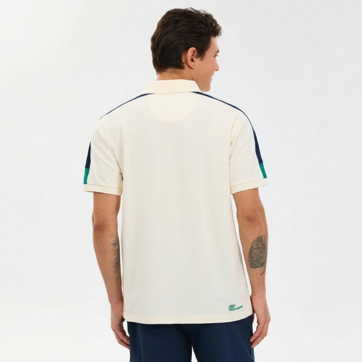 Skechers M Color Block Detail Polo T-Shirt S221047-1208 Erkek T-Shirt - Bej