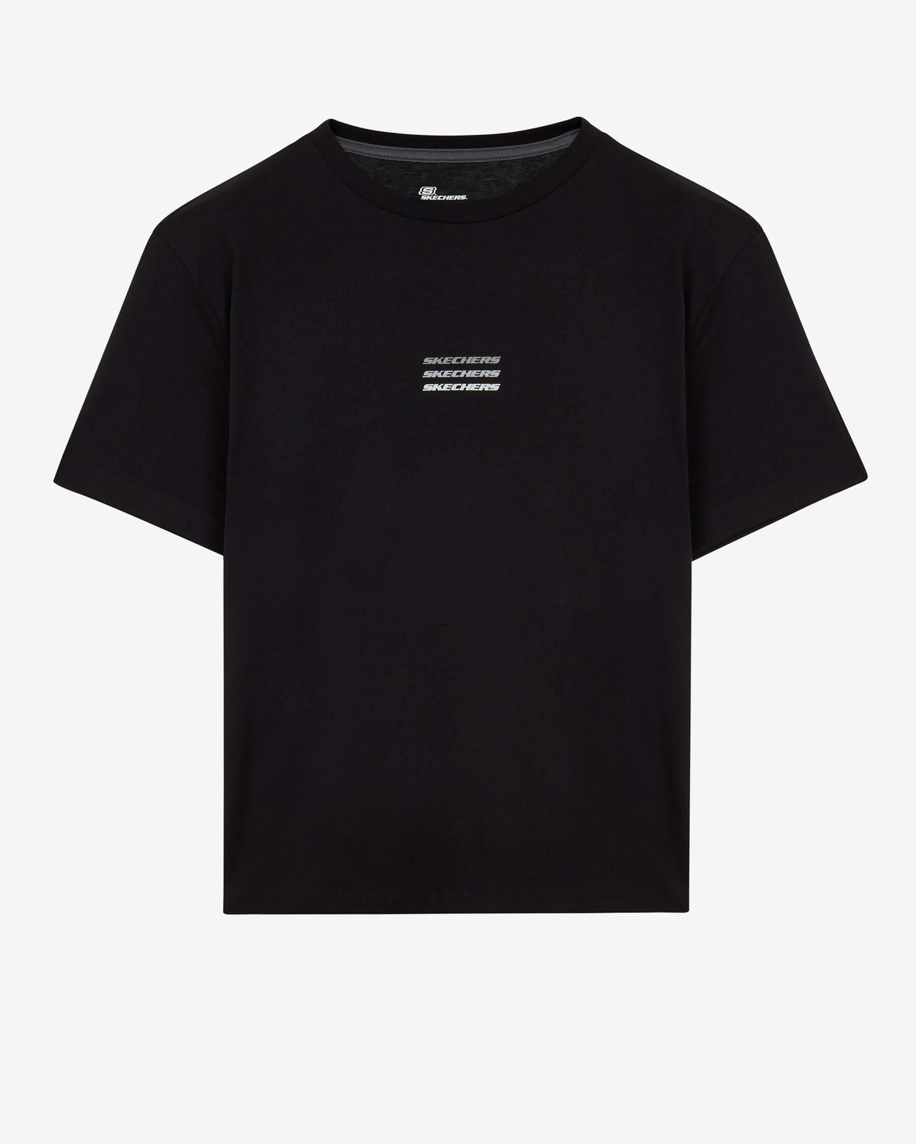 Skechers M Essential Crew Neck S241007-001 Erkek T-Shirt - Siyah