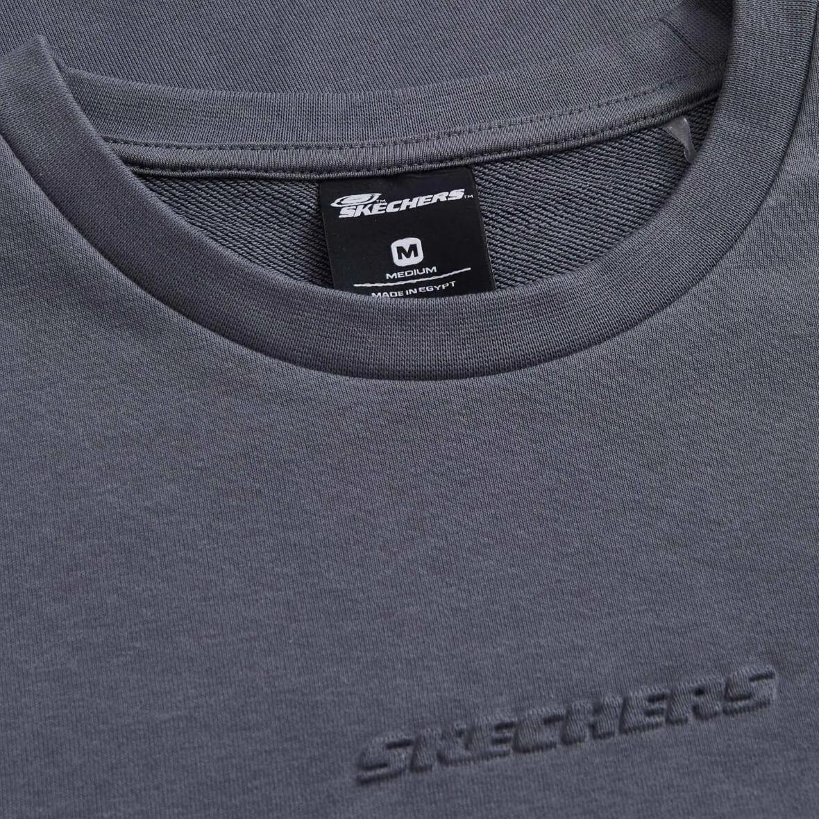 Skechers M Essential Crew Neck S2610015-3998 Erkek Sweatshirt - Gri