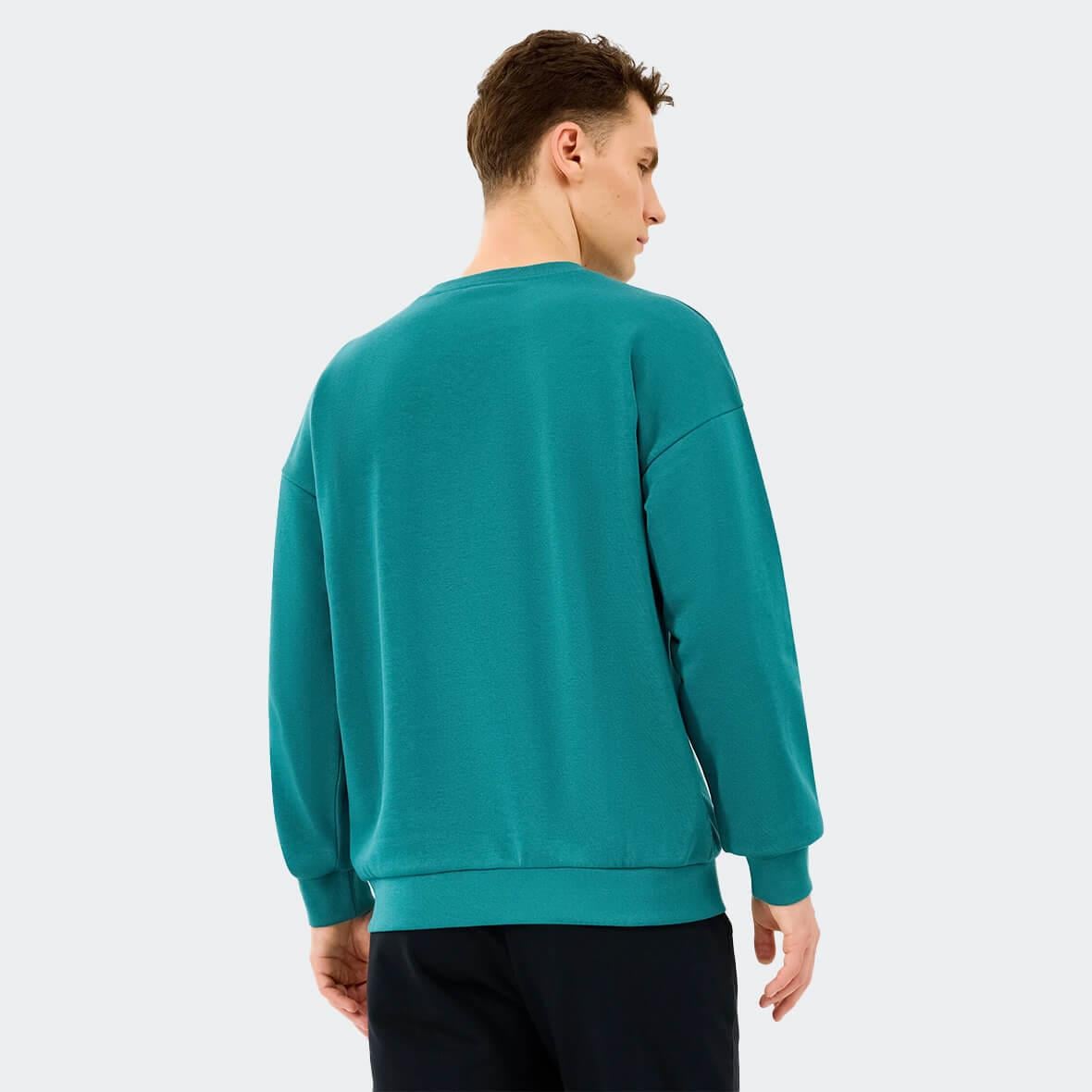 Skechers M Essential Crew Neck S2610015-0730 Erkek Sweatshirt - Petrol