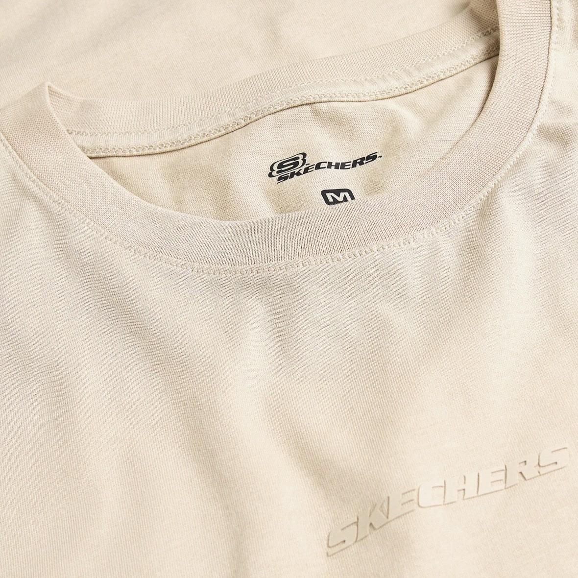 Skechers M Essential S2510017-013 Erkek T-Shirt - Bej