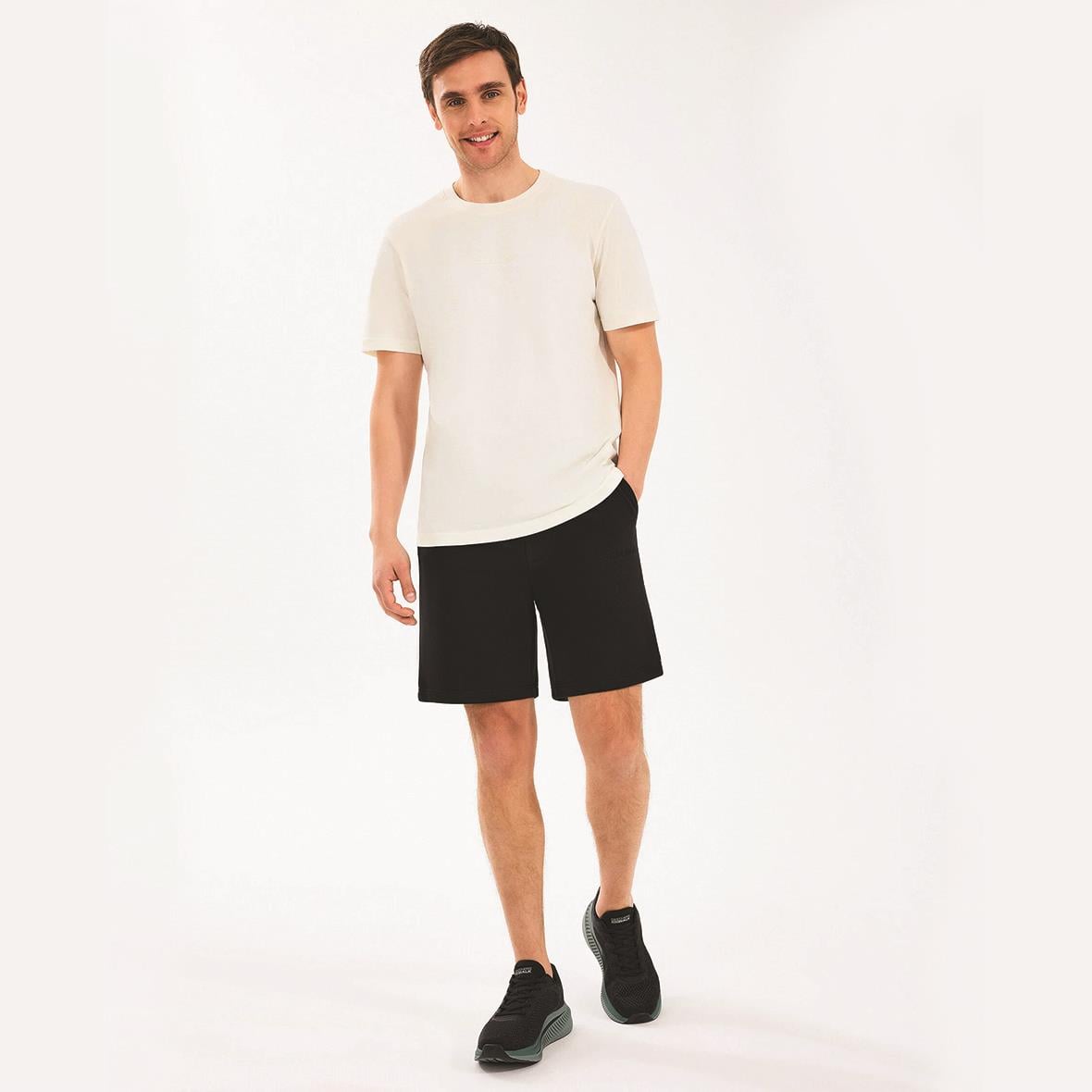 Skechers M Essential Sweat Short S2510064-001 Erkek Şort - Siyah