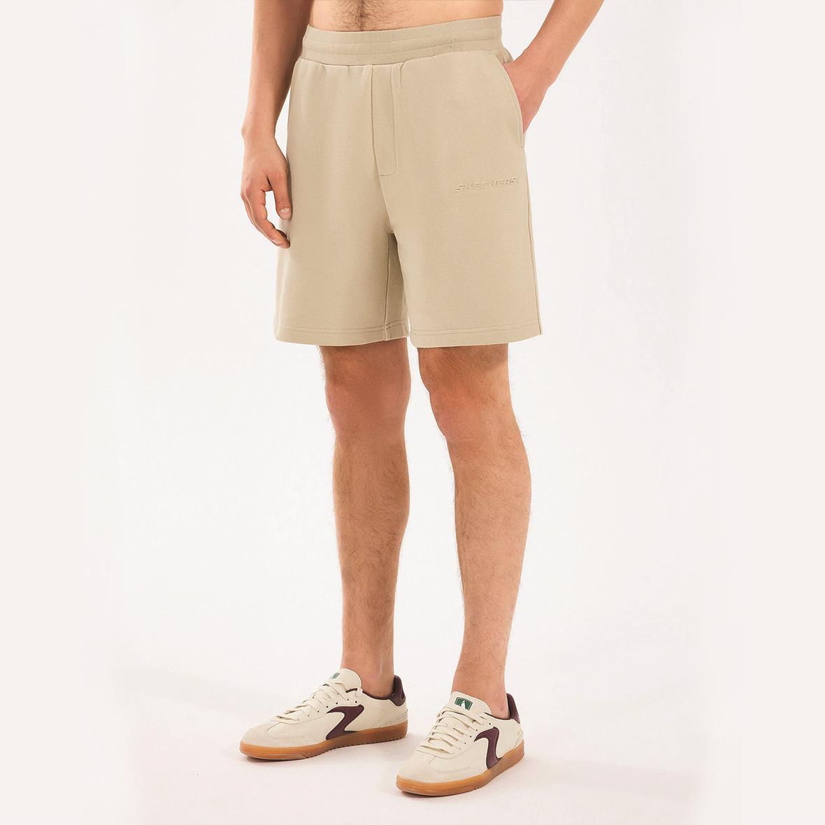 Skechers M Essential Sweat Short S2510064-013 Erkek Şort - Bej