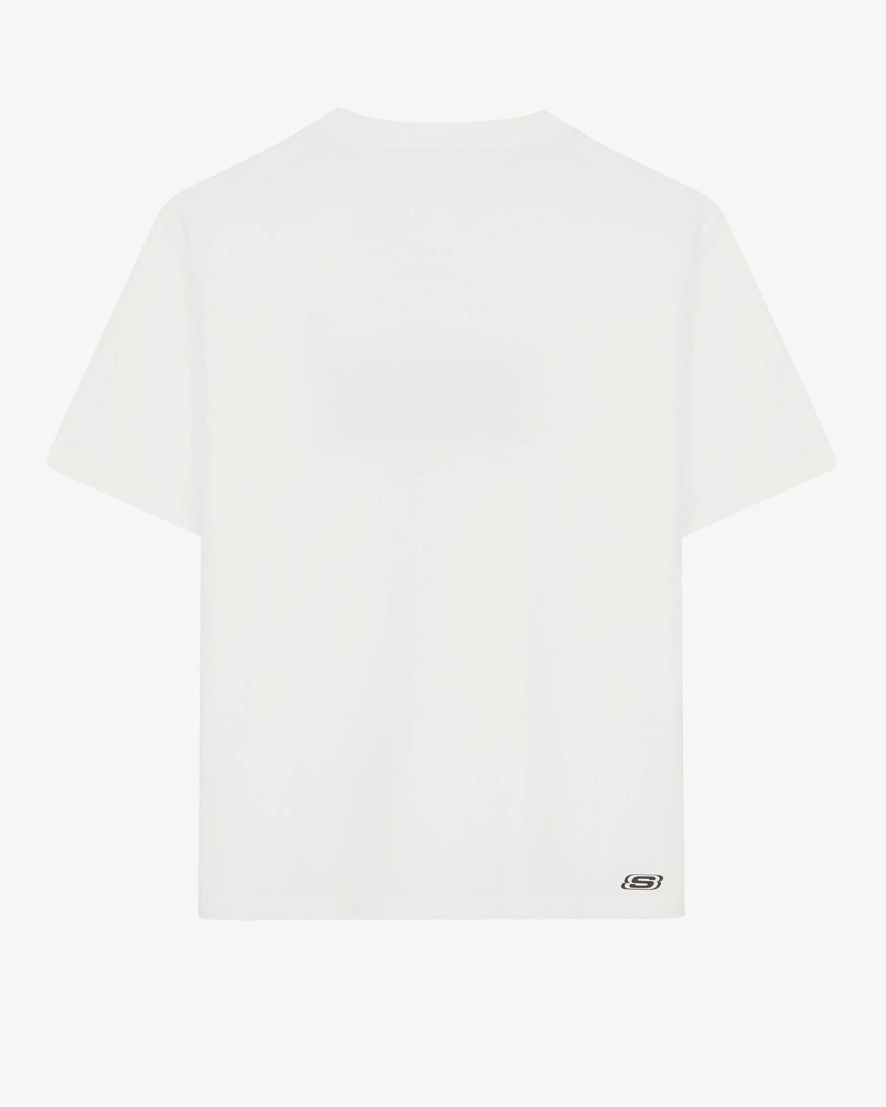 Skechers M Graphic Tee Crew Neck S241056-102 Erkek T-Shirt - Beyaz