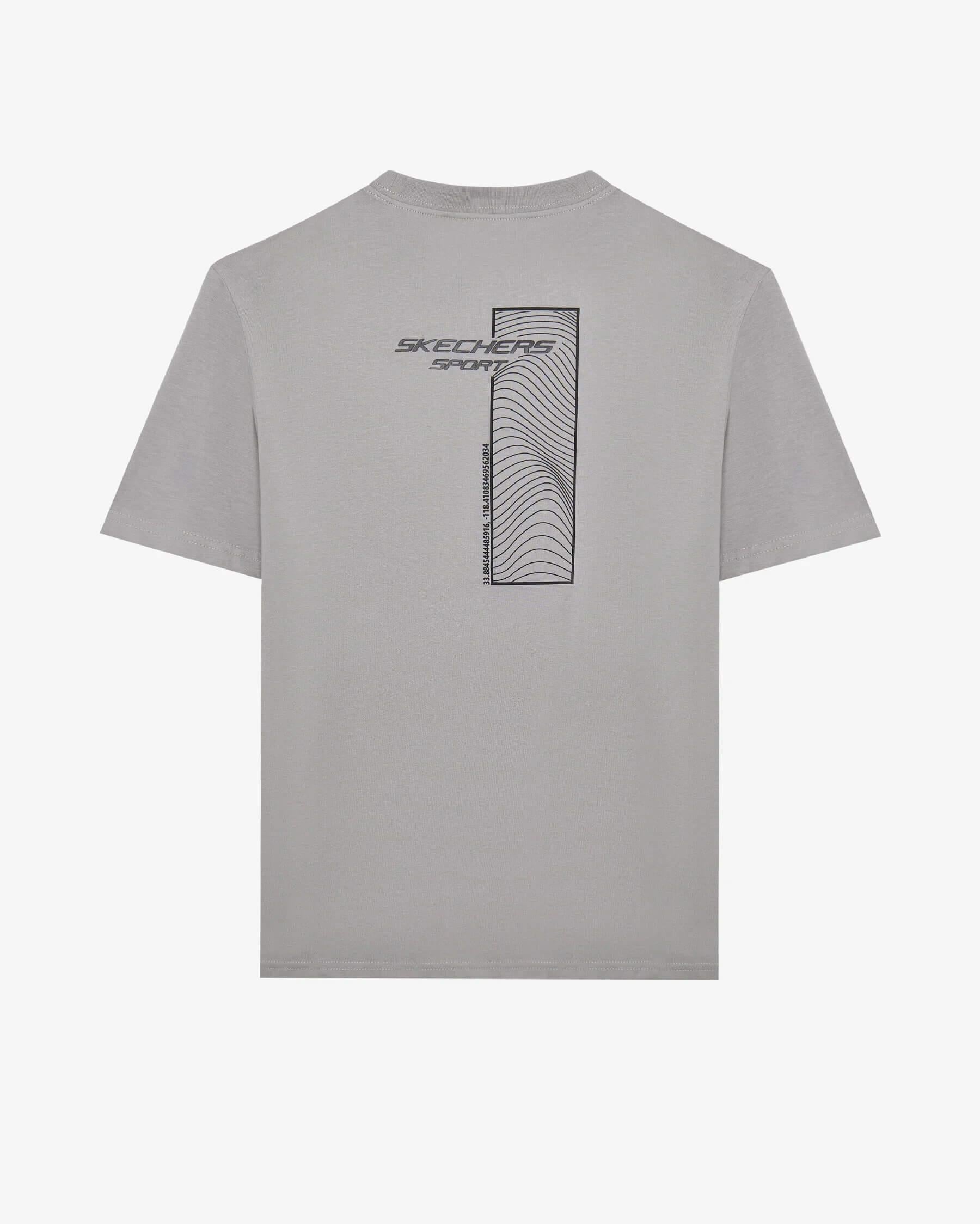 Skechers M Graphic Tee Light Weight Regular T-Shirt S242138-035 Erkek T-Shirt - Gri