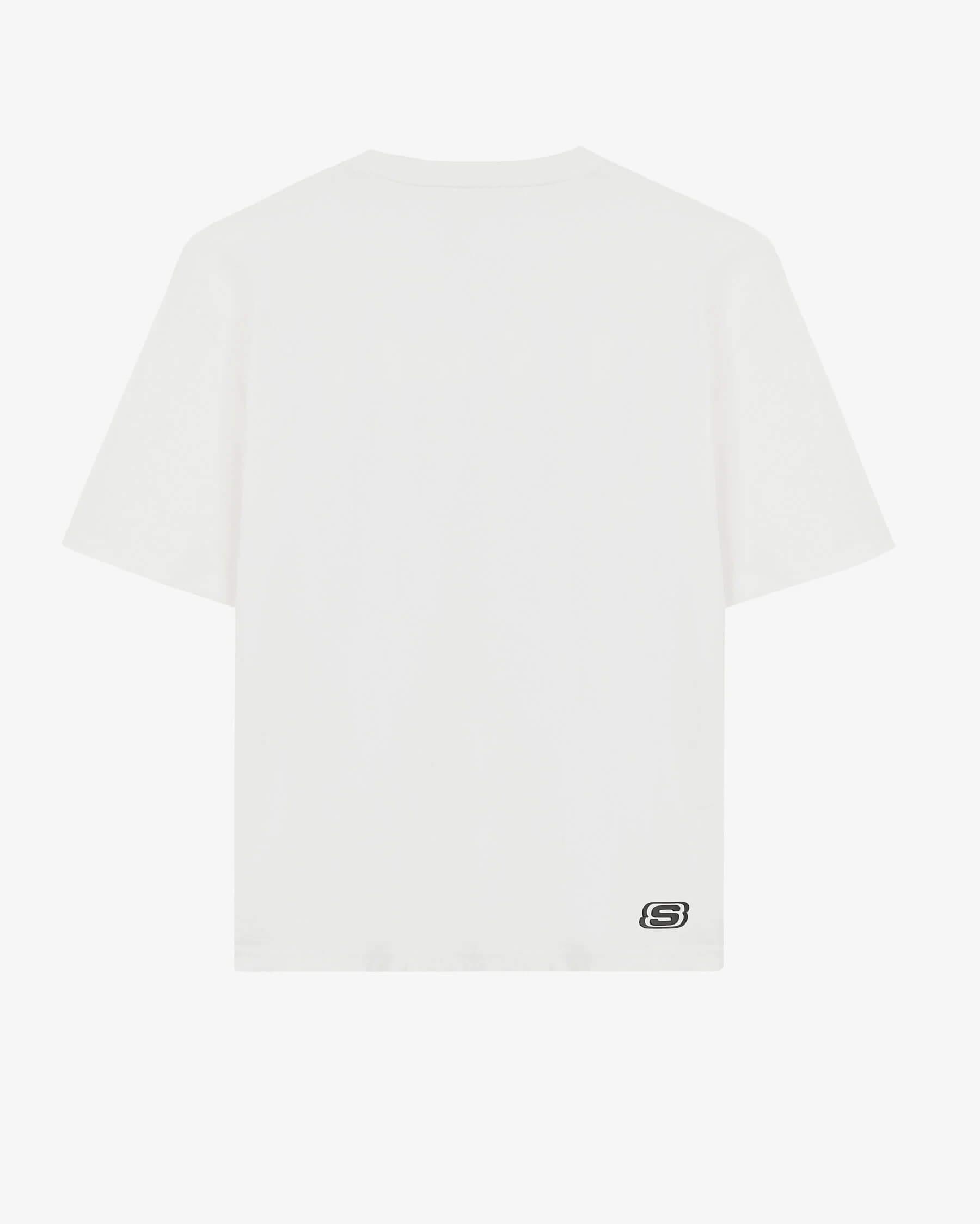 Skechers M Graphic Tee Oversize S232404-102 Erkek T-Shirt - Beyaz