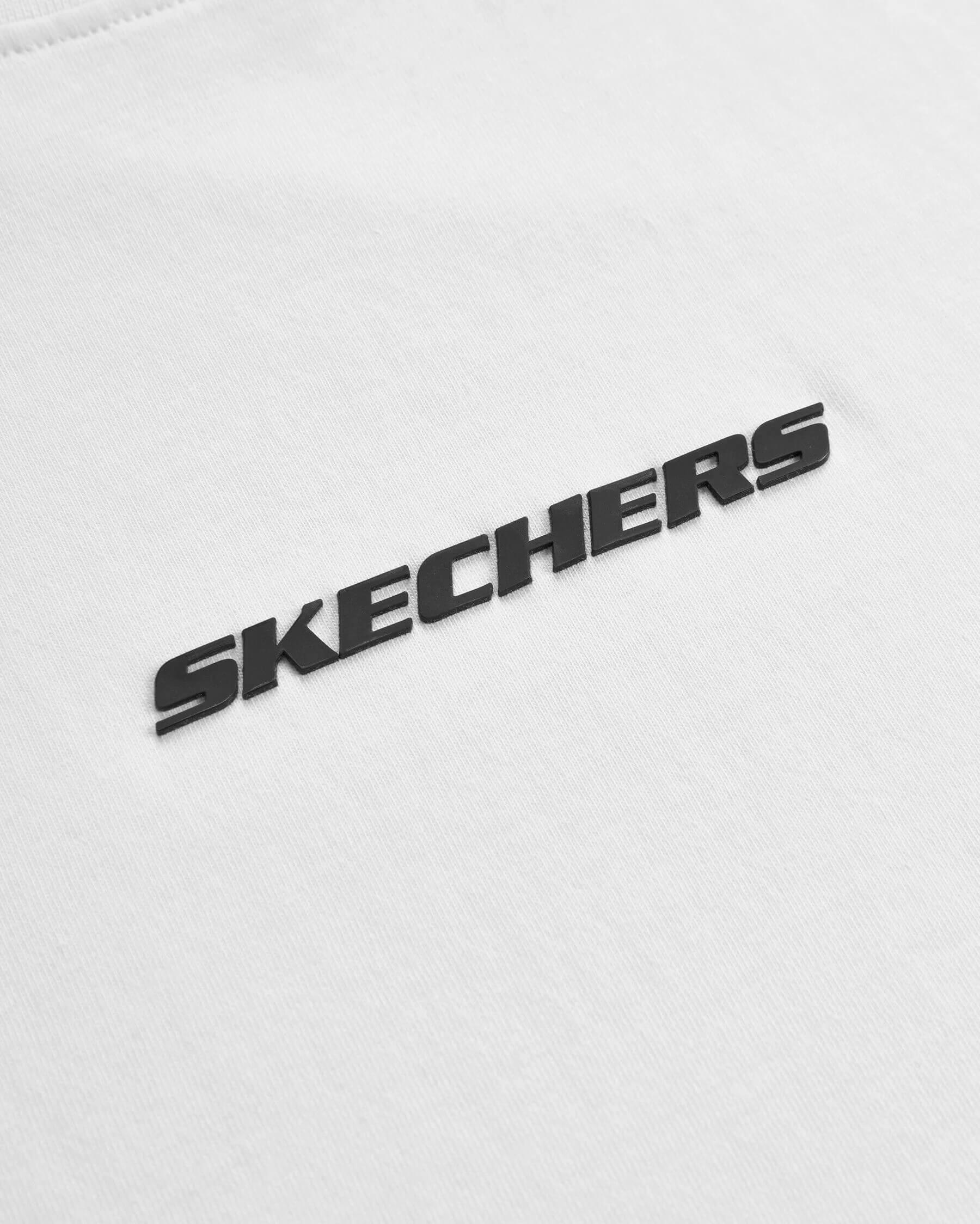 Skechers M Graphic Tee Oversize S232404-102 Erkek T-Shirt - Beyaz