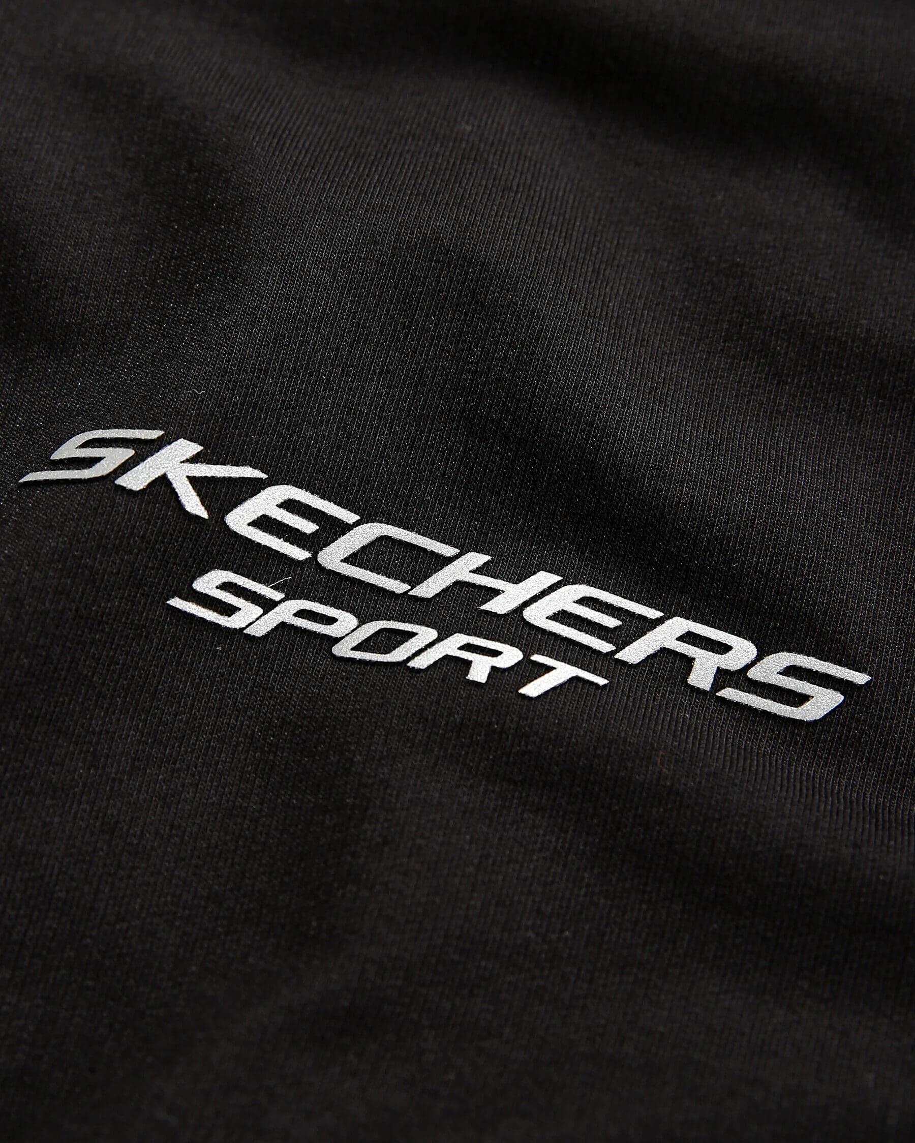 Skechers M Graphic Tee Reflect Logo Oversize S231094-001 Erkek T-Shirt - Siyah