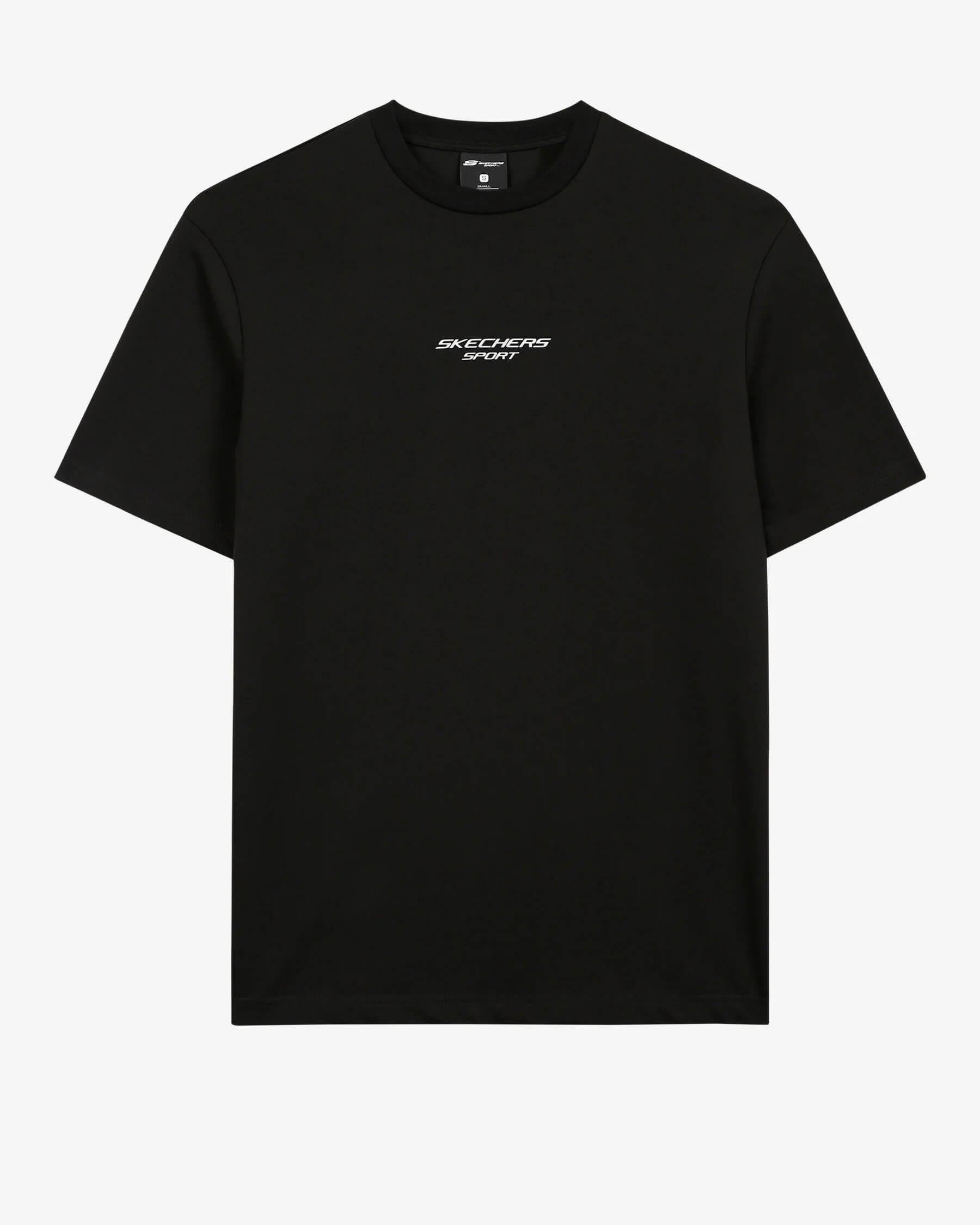 Skechers M Graphic Tee Reflect Logo Oversize S231094-001 Erkek T-Shirt - Siyah