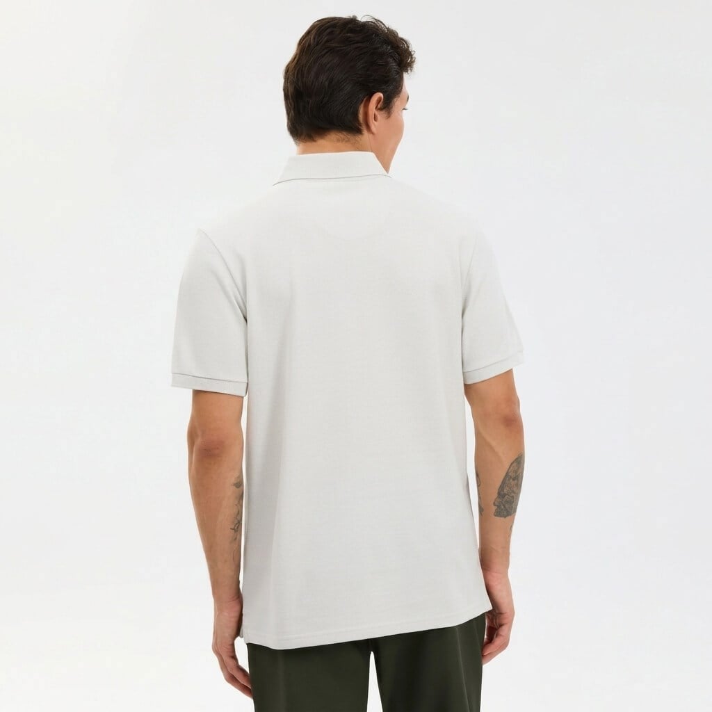 Skechers M Logo Printed Polo T-Shirt S2610085-4036 Erkek T-Shirt - Ekru