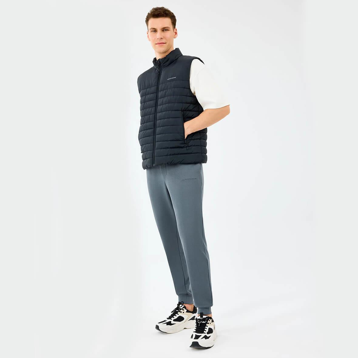 Skechers M Outerwear Polar Lining Padded Vest S242212-3817 Erkek Yelek - Siyah