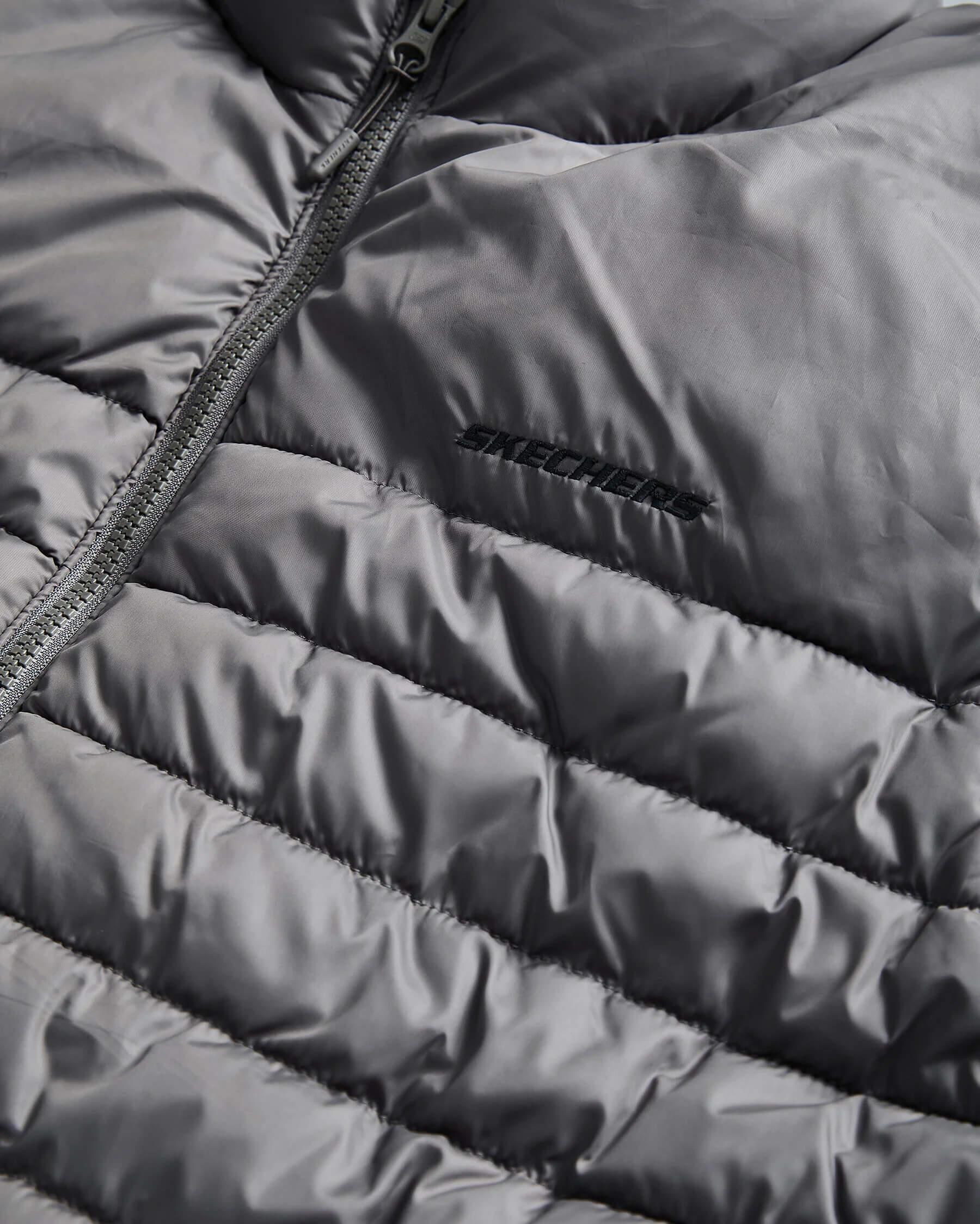 Skechers M Outerwear Polar Lining Padded Vest S242212-003 Erkek Yelek - Antrasit