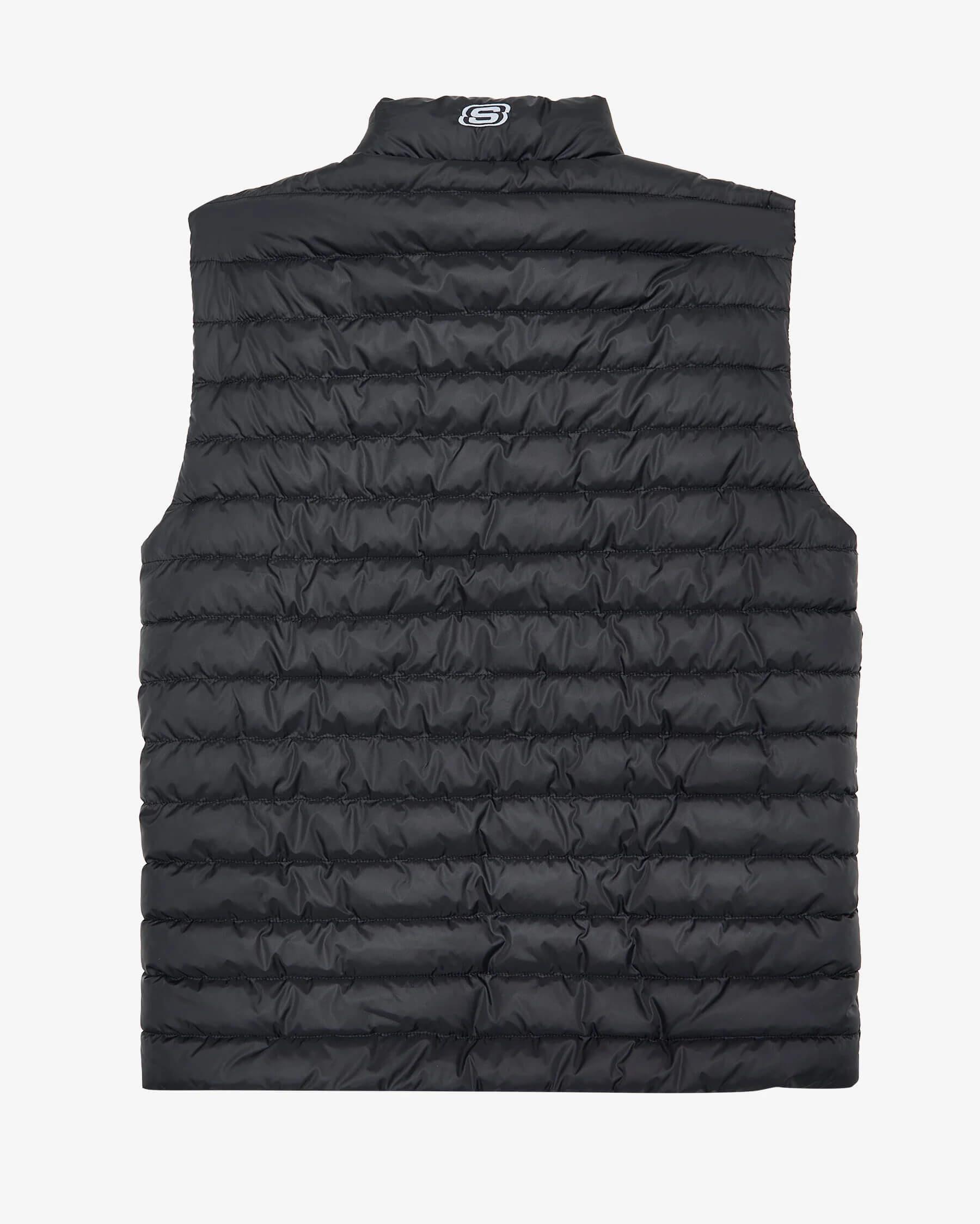 Skechers M Outerwear Polar Lining Padded Vest S242212-001 Erkek Yelek - Siyah