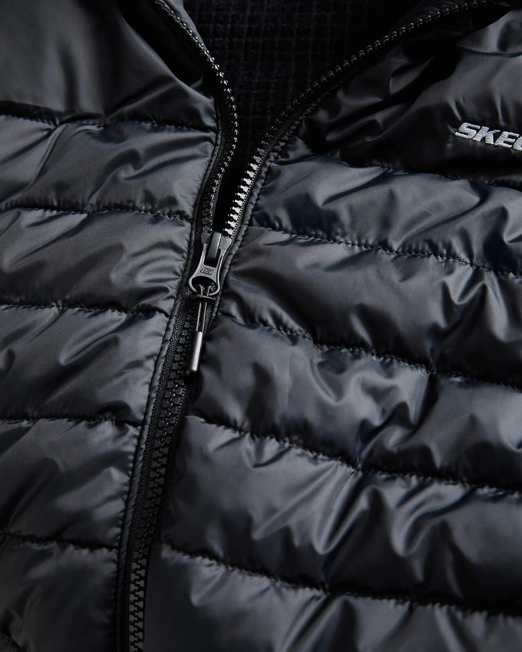 Skechers M Outerwear Polar Lining Padded Vest S242212-001 Erkek Yelek - Siyah