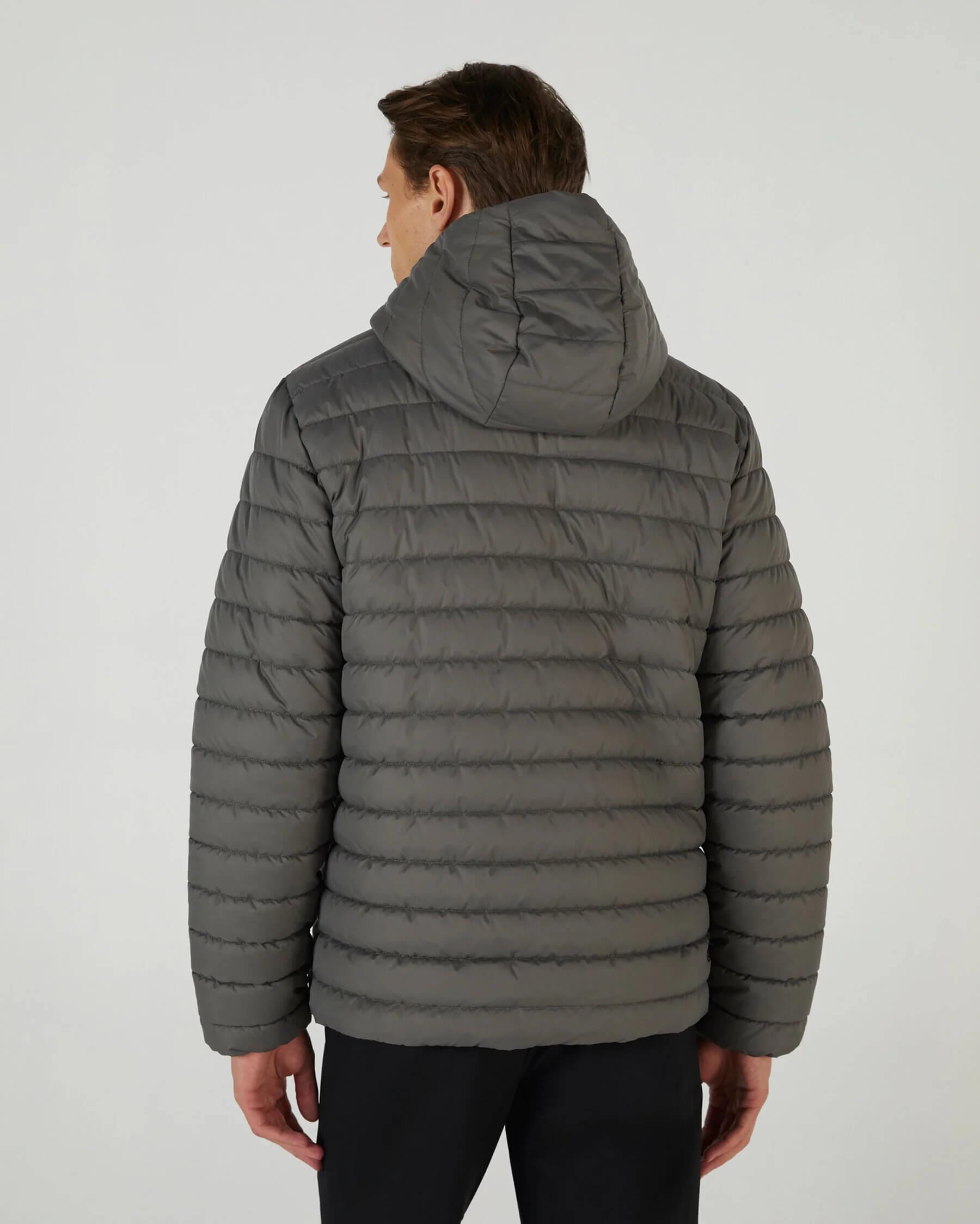 Skechers M Outwear Polar Lining Padded Jacket S242095-003 Kapüşonlu Erkek Mont - Antrasit