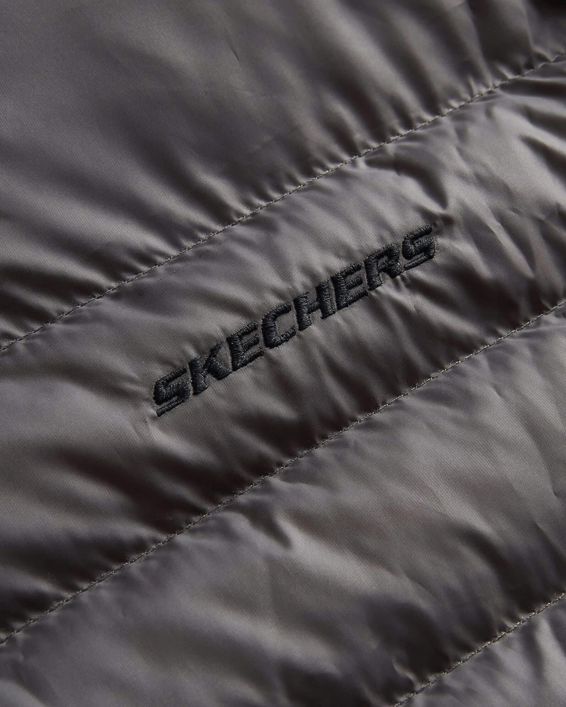 Skechers M Outwear Polar Lining Padded Jacket S242095-003 Kapüşonlu Erkek Mont - Antrasit