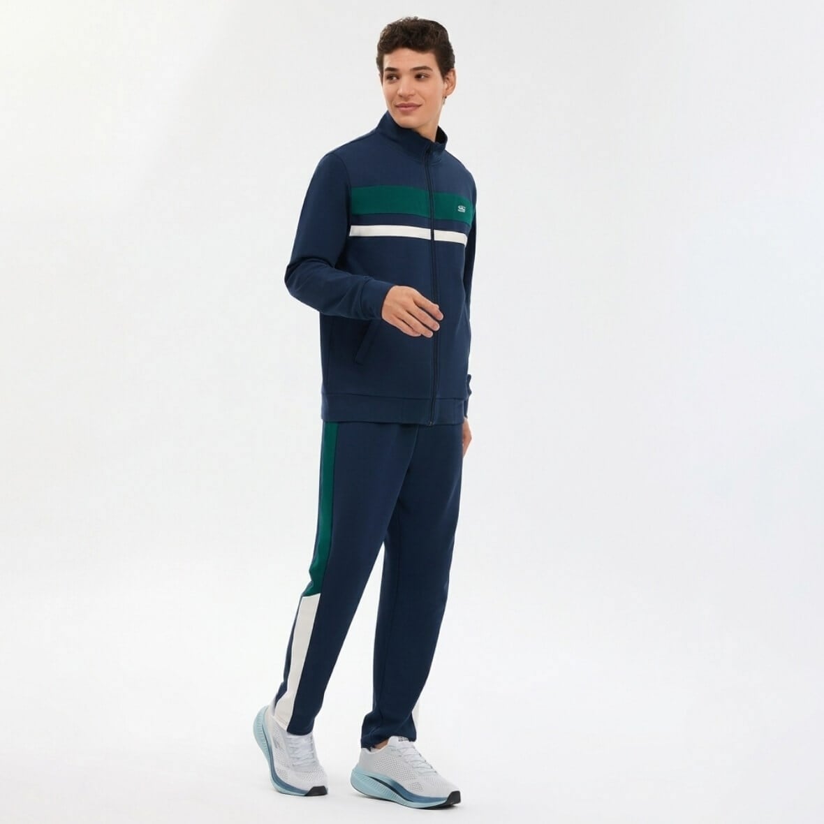 Skechers M Performance Coll. Track Suit S2610008-0505 Erkek Eşofman Takımı - Lacivert