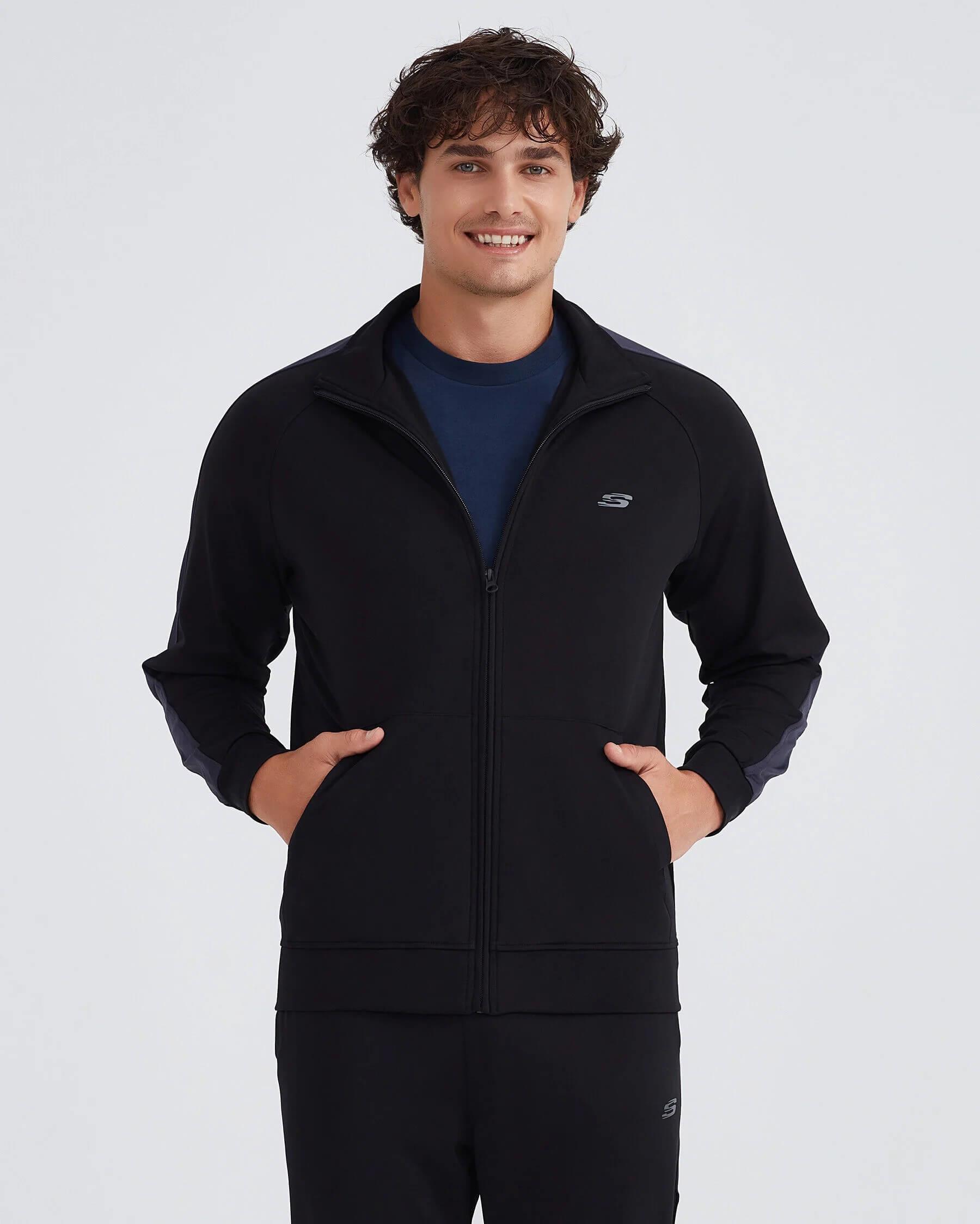Skechers M Performance Collection Suit Track S212165-001 Erkek Eşofman Takım - Siyah