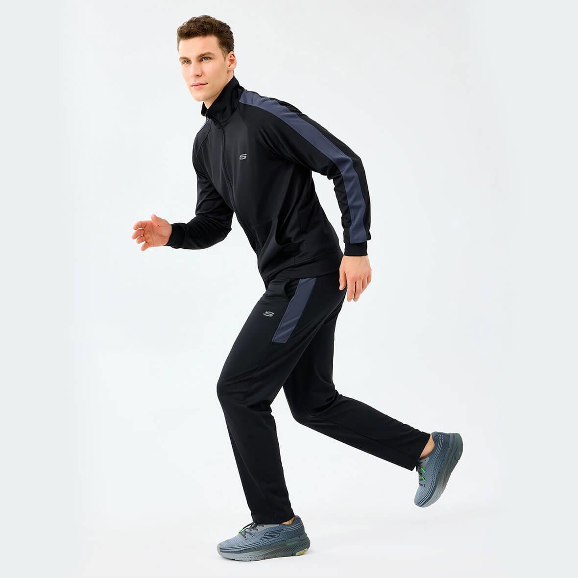Skechers M Performance Track Suit S212165-3817 Erkek Eşofman Takımı - Siyah