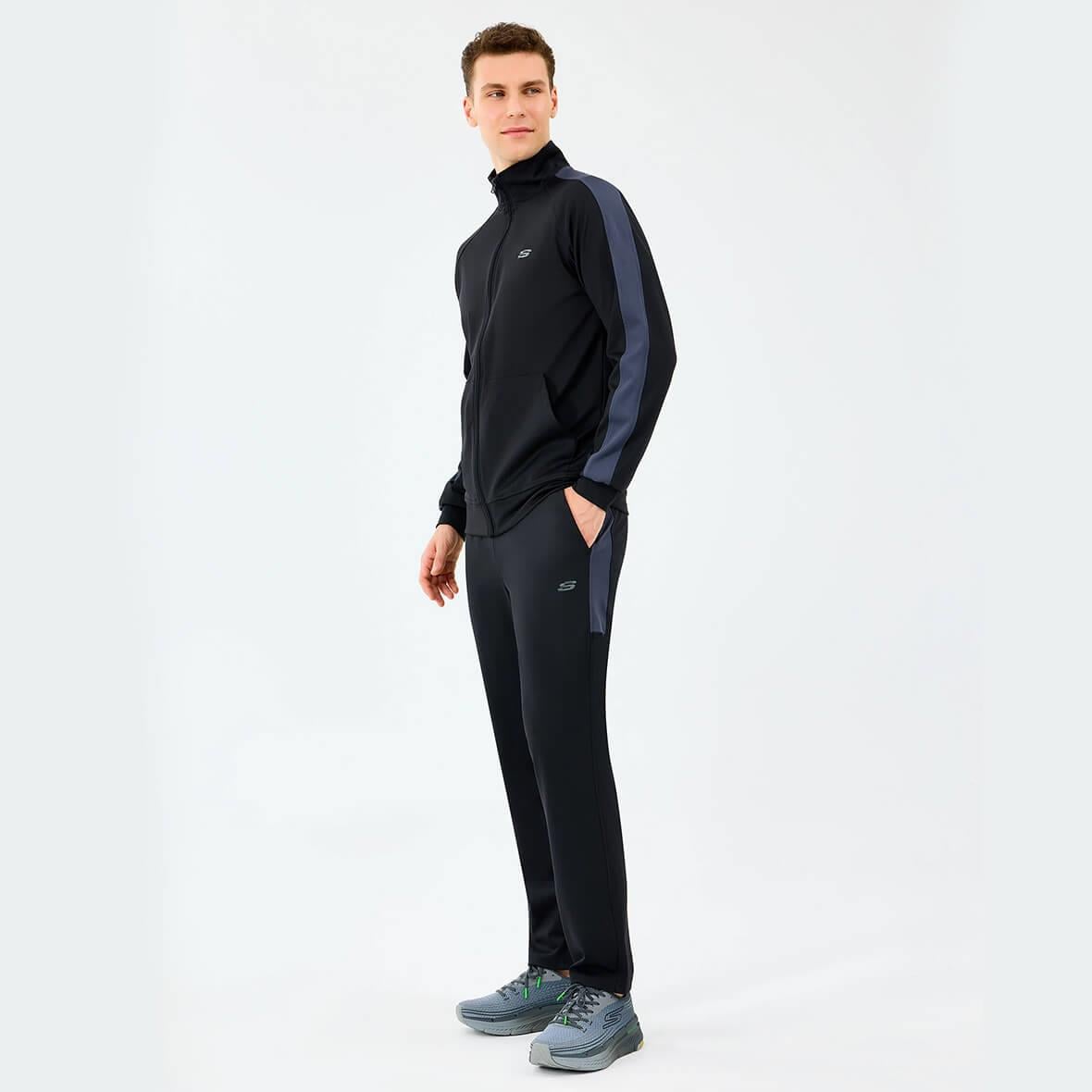Skechers M Performance Track Suit S212165-3817 Erkek Eşofman Takımı - Siyah