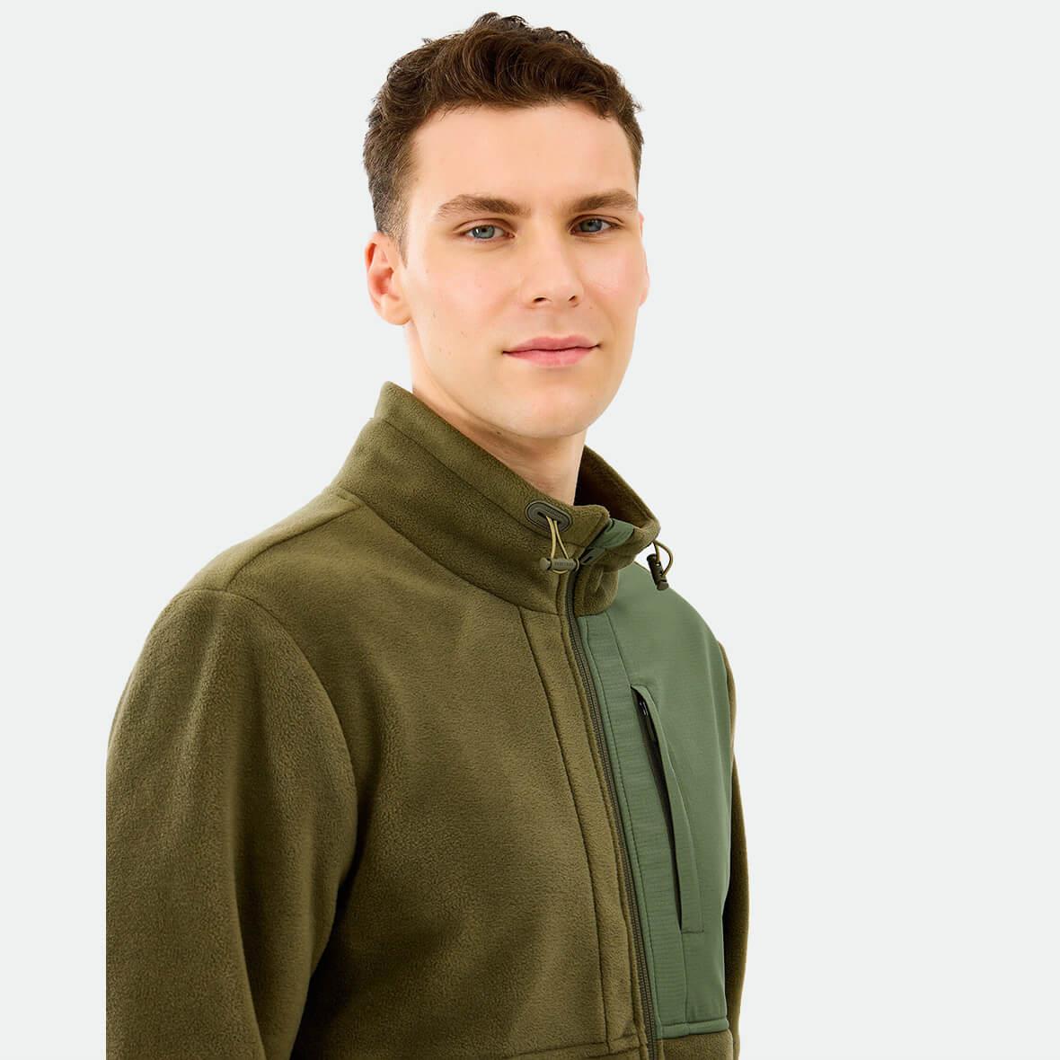 Skechers M Polar Jacket S2520130-0096 Erkek Sweatshirt - Haki