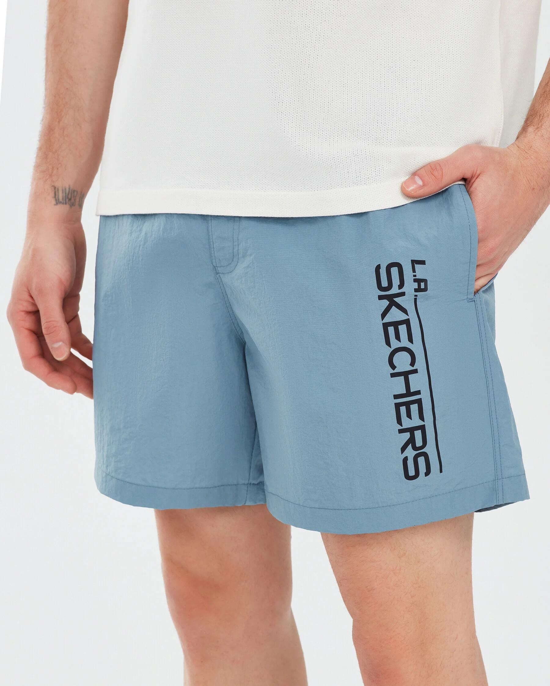 Skechers M Swimwear 5 Inch Swimshort S241138-400 Erkek Deniz Şortu - Mavi