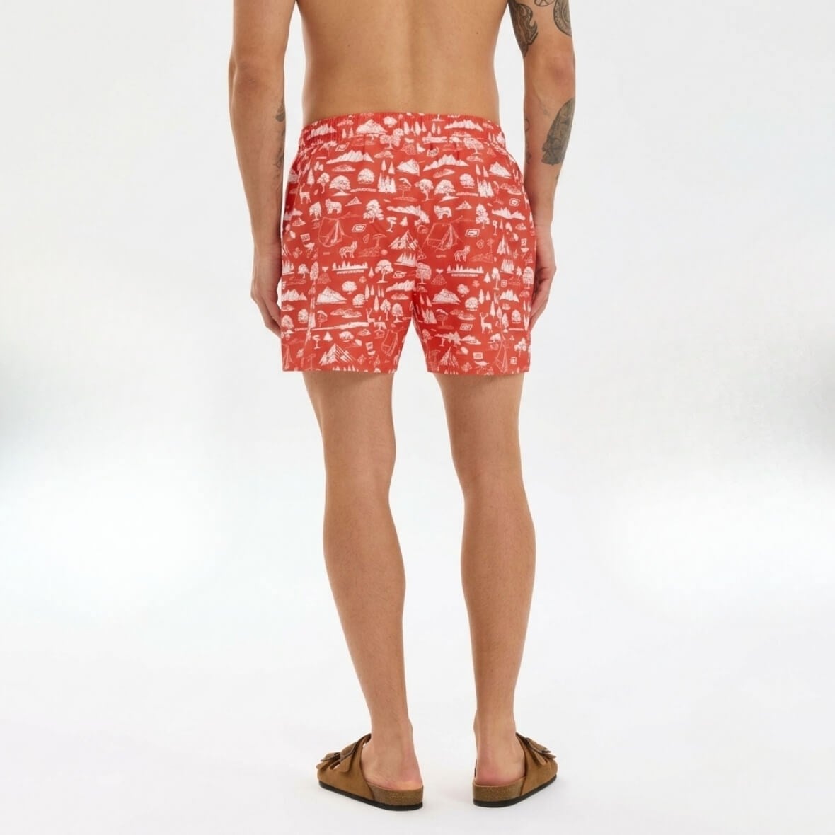 Skechers M Swimwear 5 Inch Swimshort S2610132-0120 Erkek Deniz Şortu - Kırmızı