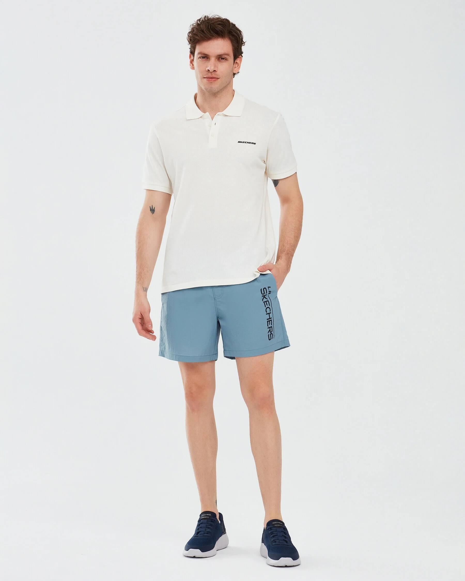 Skechers M Swimwear 5 Inch Swimshort S241138-400 Erkek Deniz Şortu - Mavi