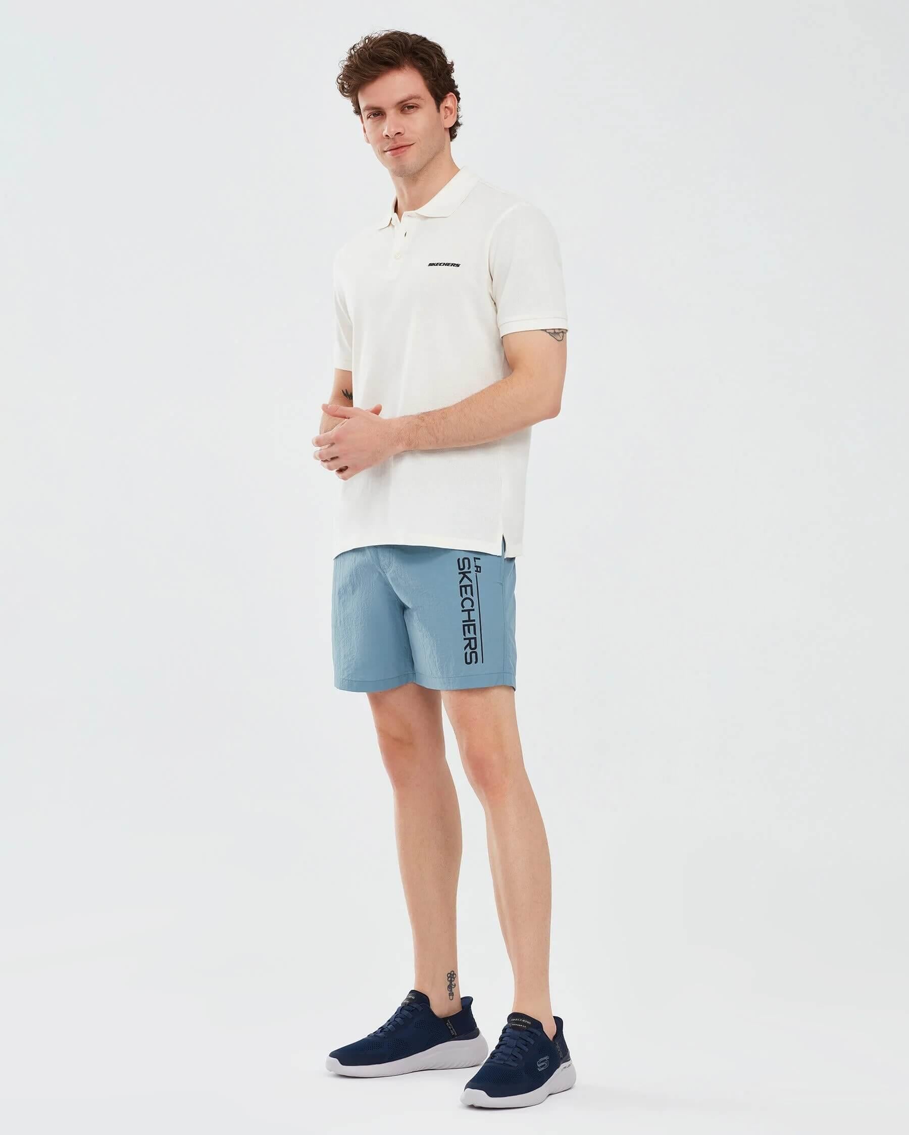 Skechers M Swimwear 5 Inch Swimshort S241138-400 Erkek Deniz Şortu - Mavi