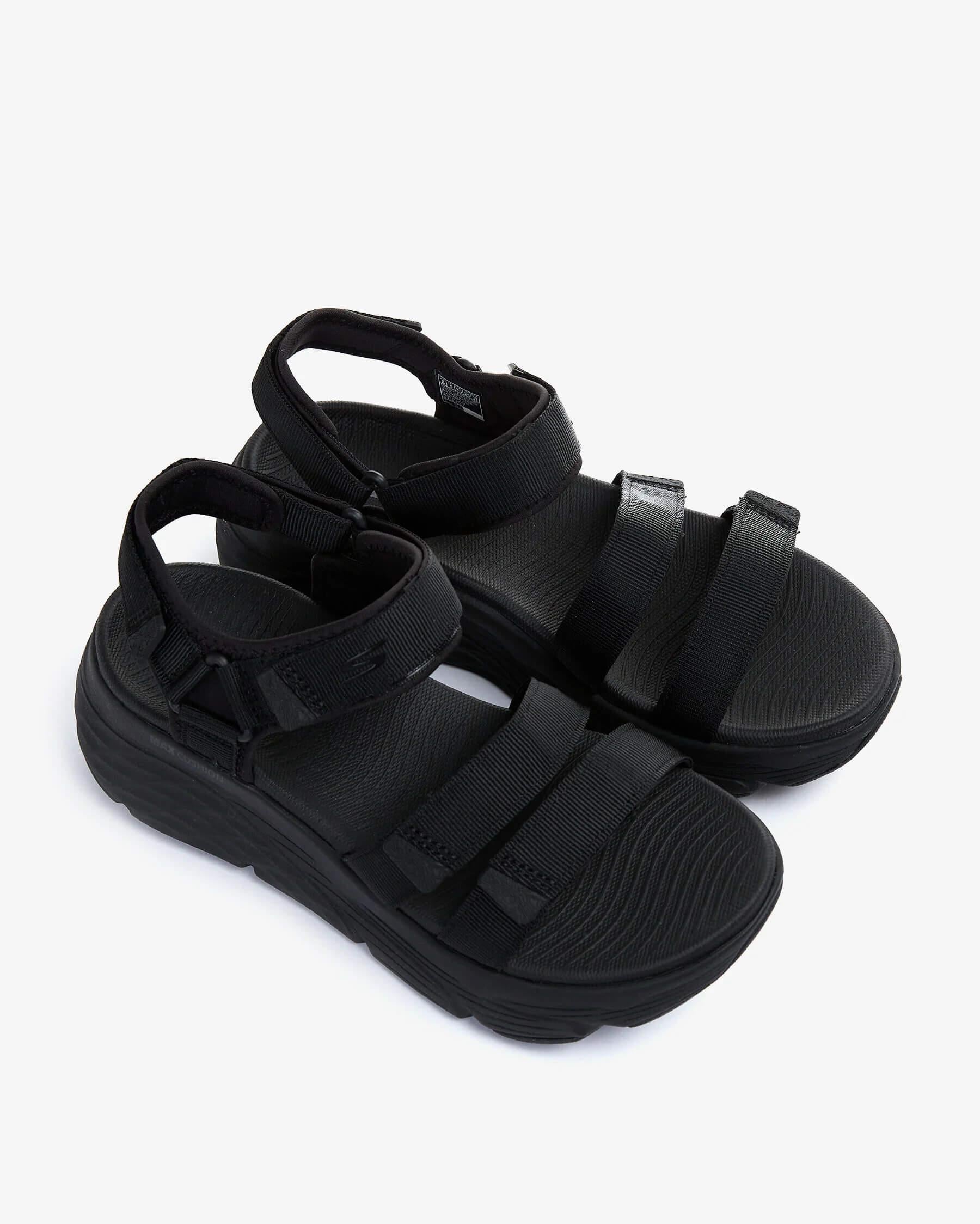 Skechers Max Cushioning - Lured 140218 NAT Kadın Sandalet - Siyah