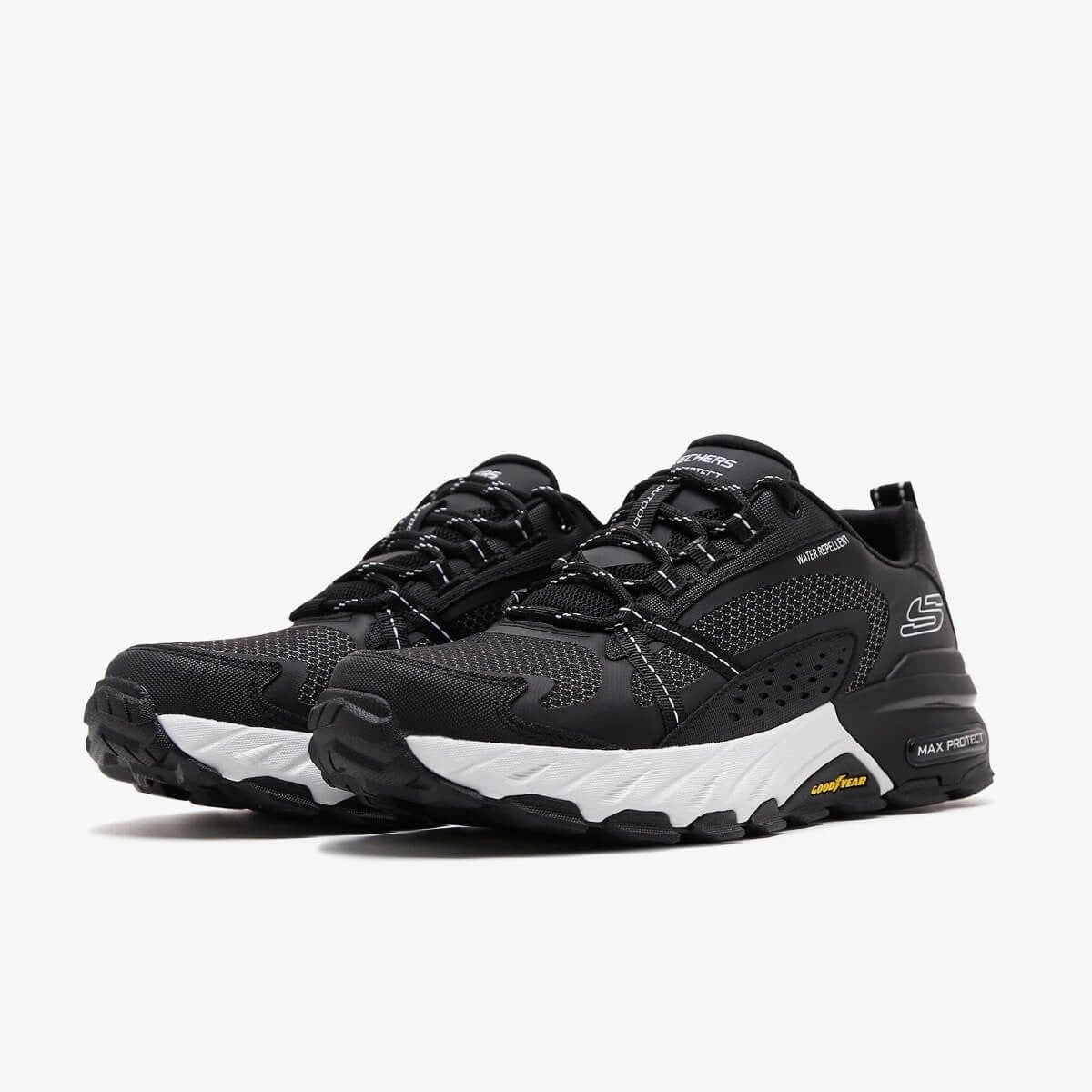 Skechers Max Protect 237303 BBK Erkek Outdoor Ayakkabı - Siyah / Gri