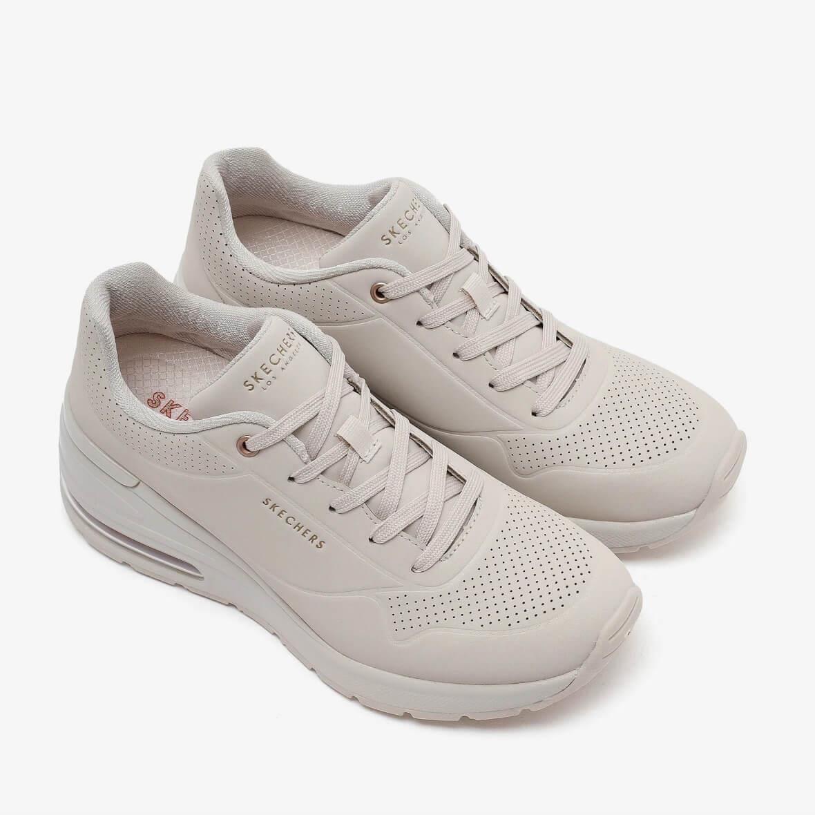 Skechers Million Air - Elevated Air 155401 OFWT Kadın Sneaker - Ekru