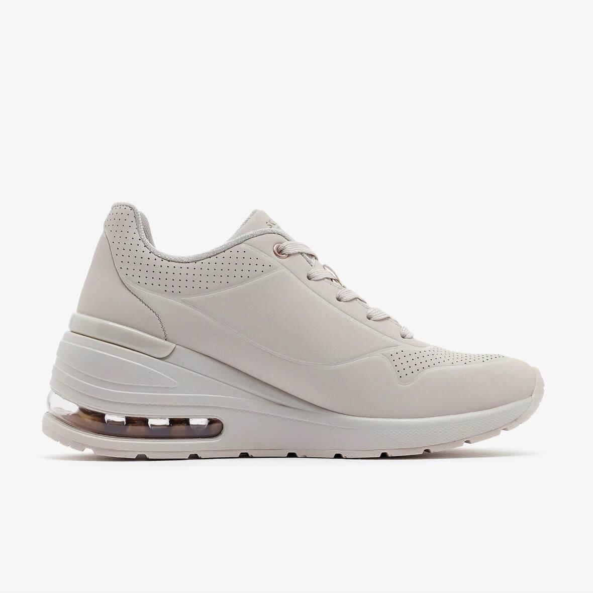 Skechers Million Air - Elevated Air 155401 OFWT Kadın Sneaker - Ekru