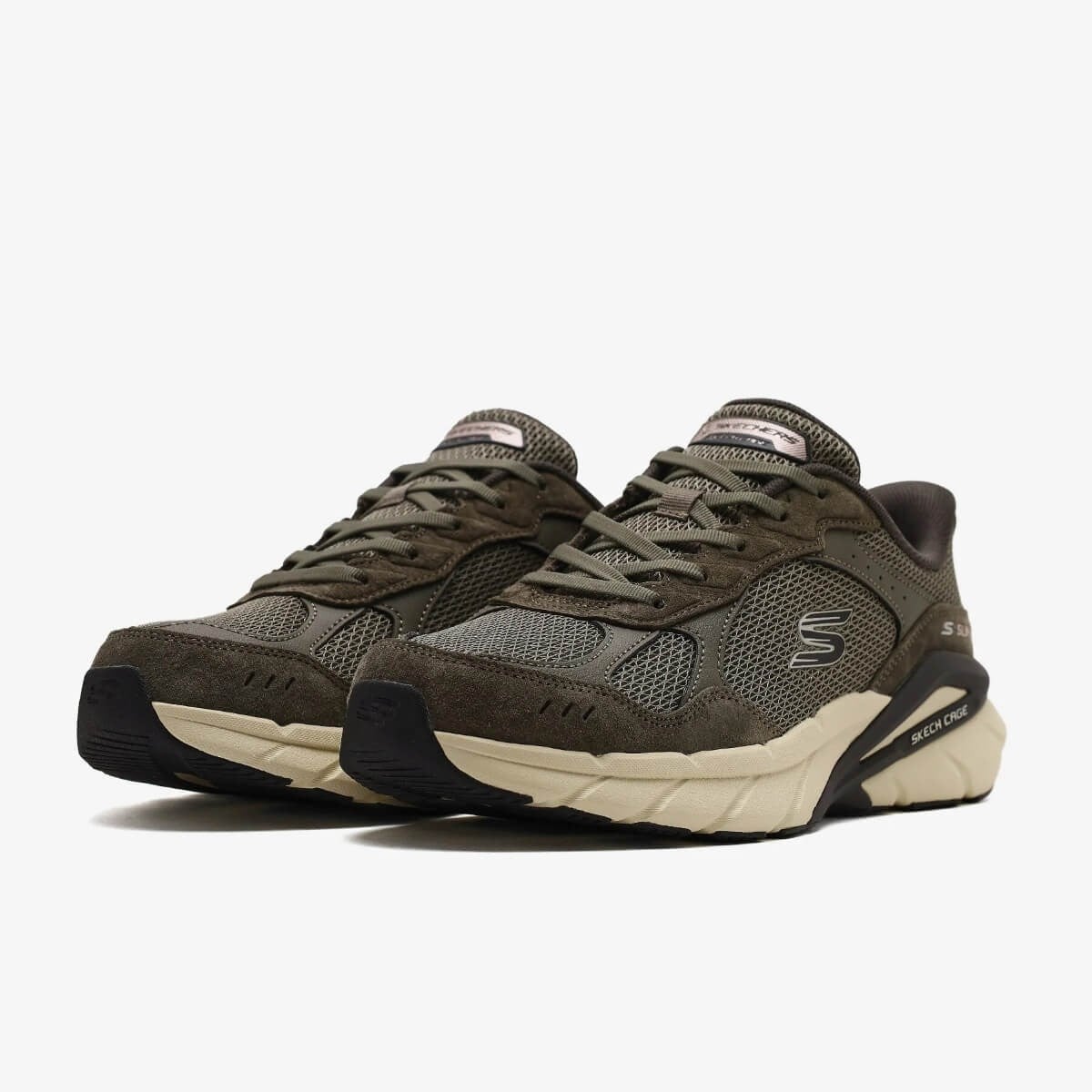 Skechers Skech Cage Lexon 233275 OLV Erkek Spor Ayakkabı - Haki