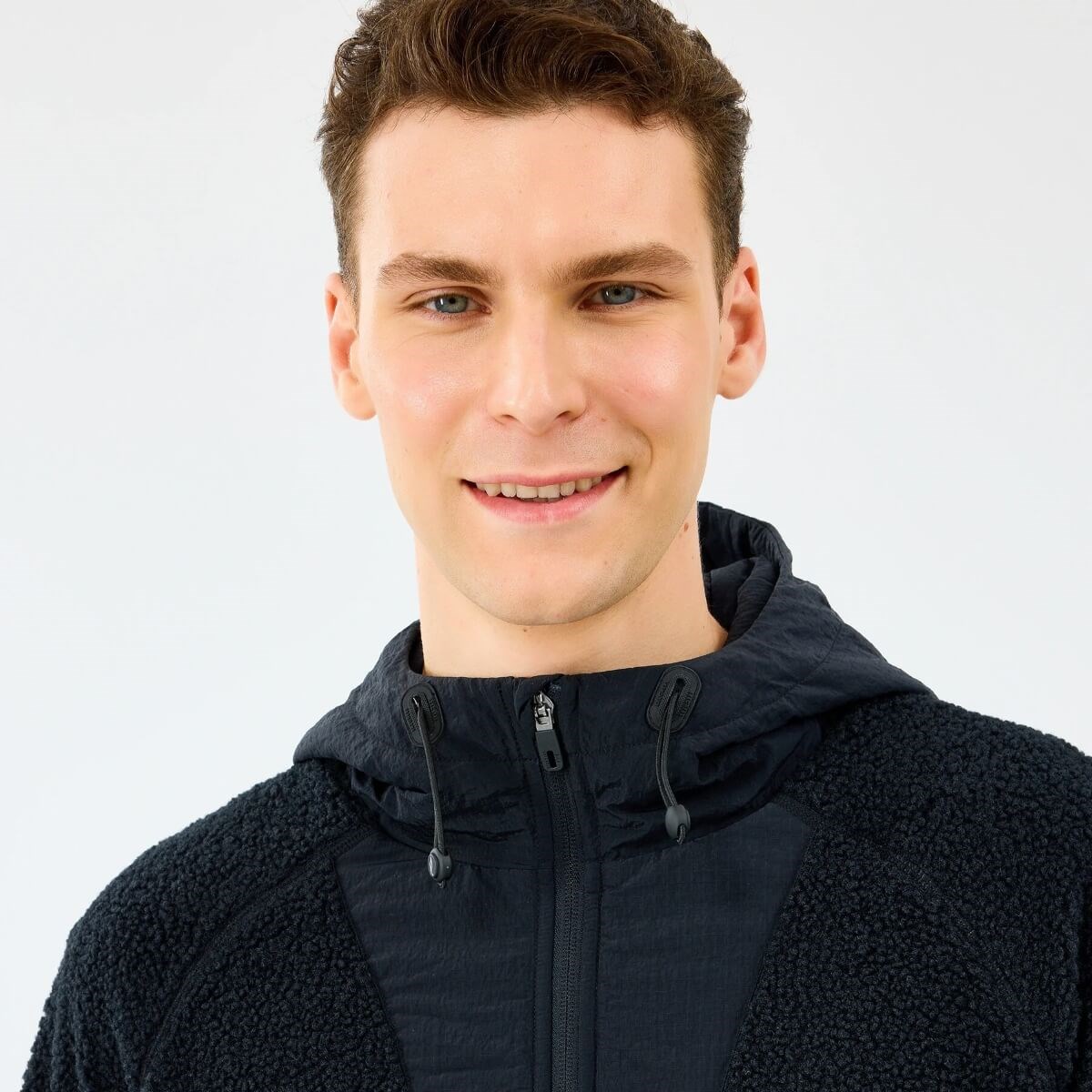 Skechers Skech Sherpa Fusion Full Zip Jacket  S2520131-3817 Erkek Ceket - Siyah
