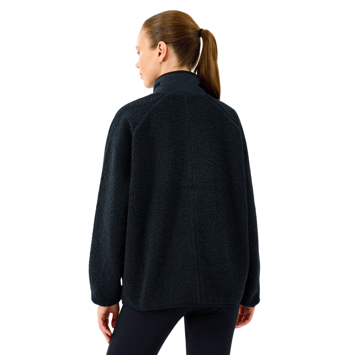 Skechers Skech Sherpa Fusion Pull Over Jacket S2520218-3817 Kadın Mont - Siyah