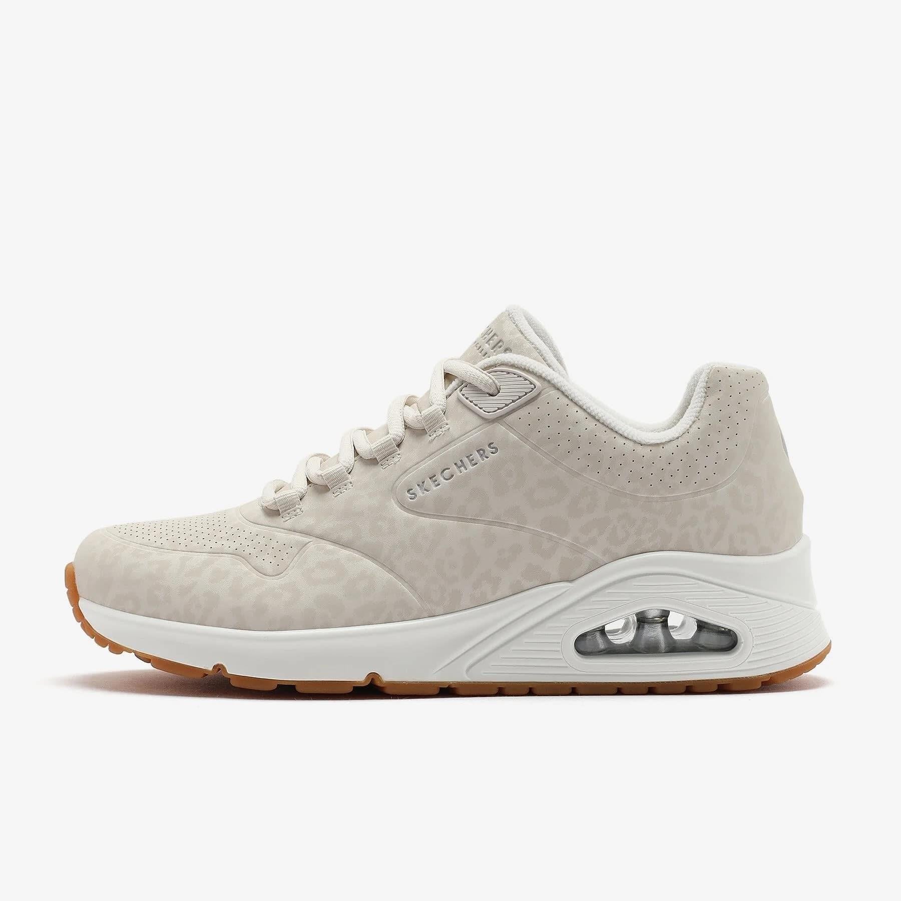 Skechers Uno - Kat-Neato 177144 OFWT Kadın Sneaker - Bej