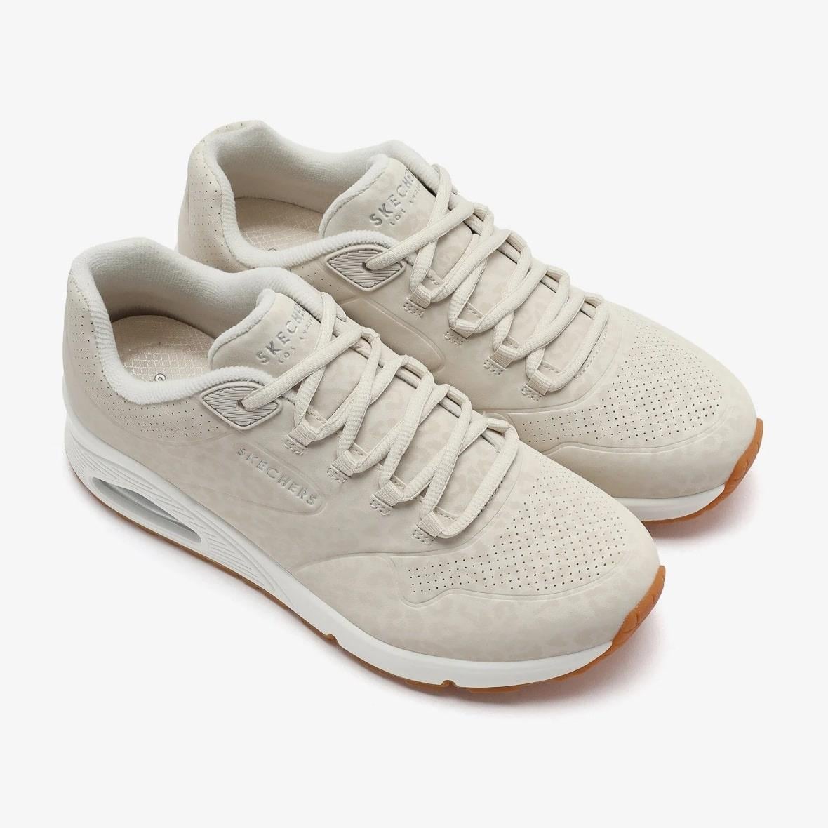 Skechers Uno - Kat-neato 177144 OFWT Kadın Sneaker - Bej