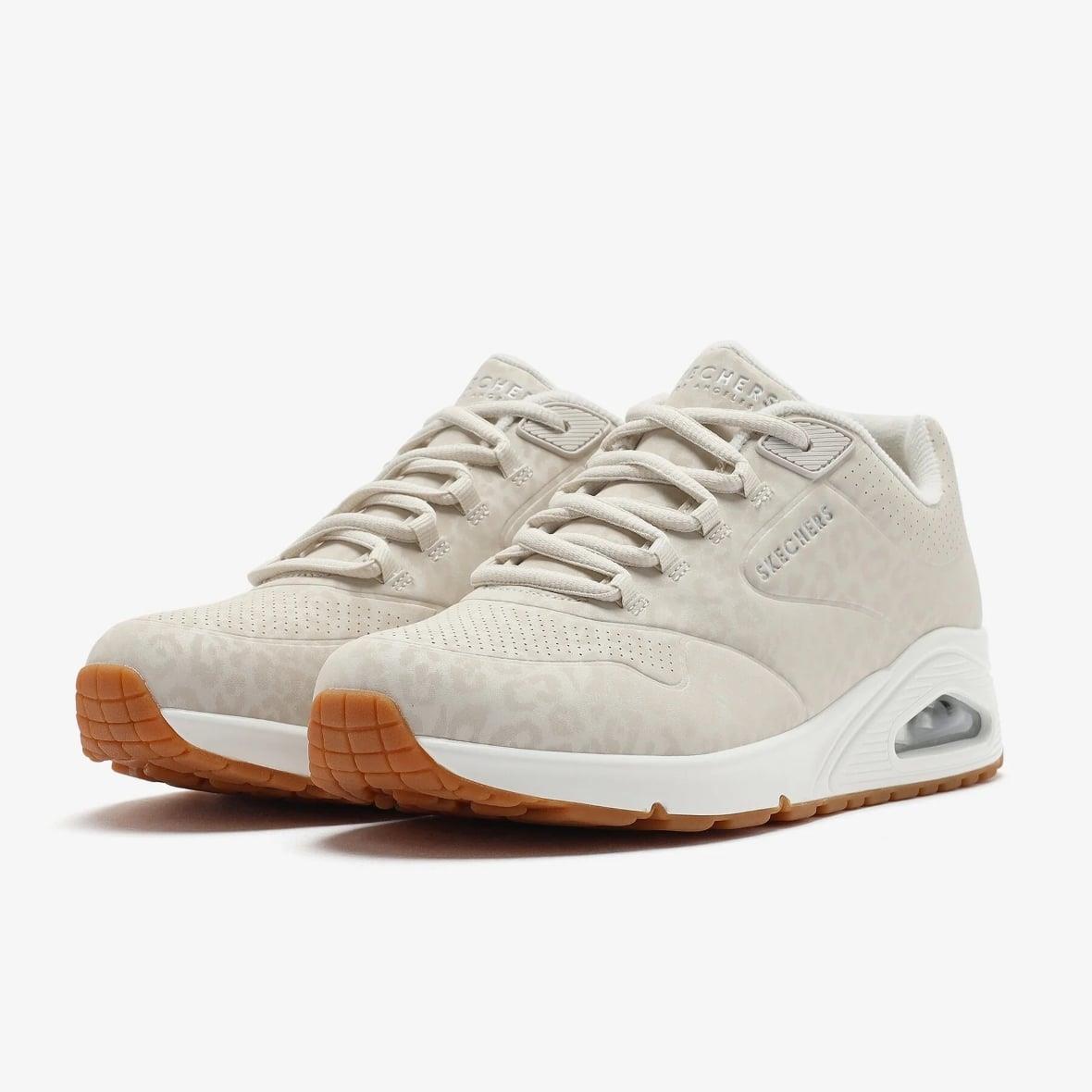 Skechers Uno - Kat-neato 177144 OFWT Kadın Sneaker - Bej